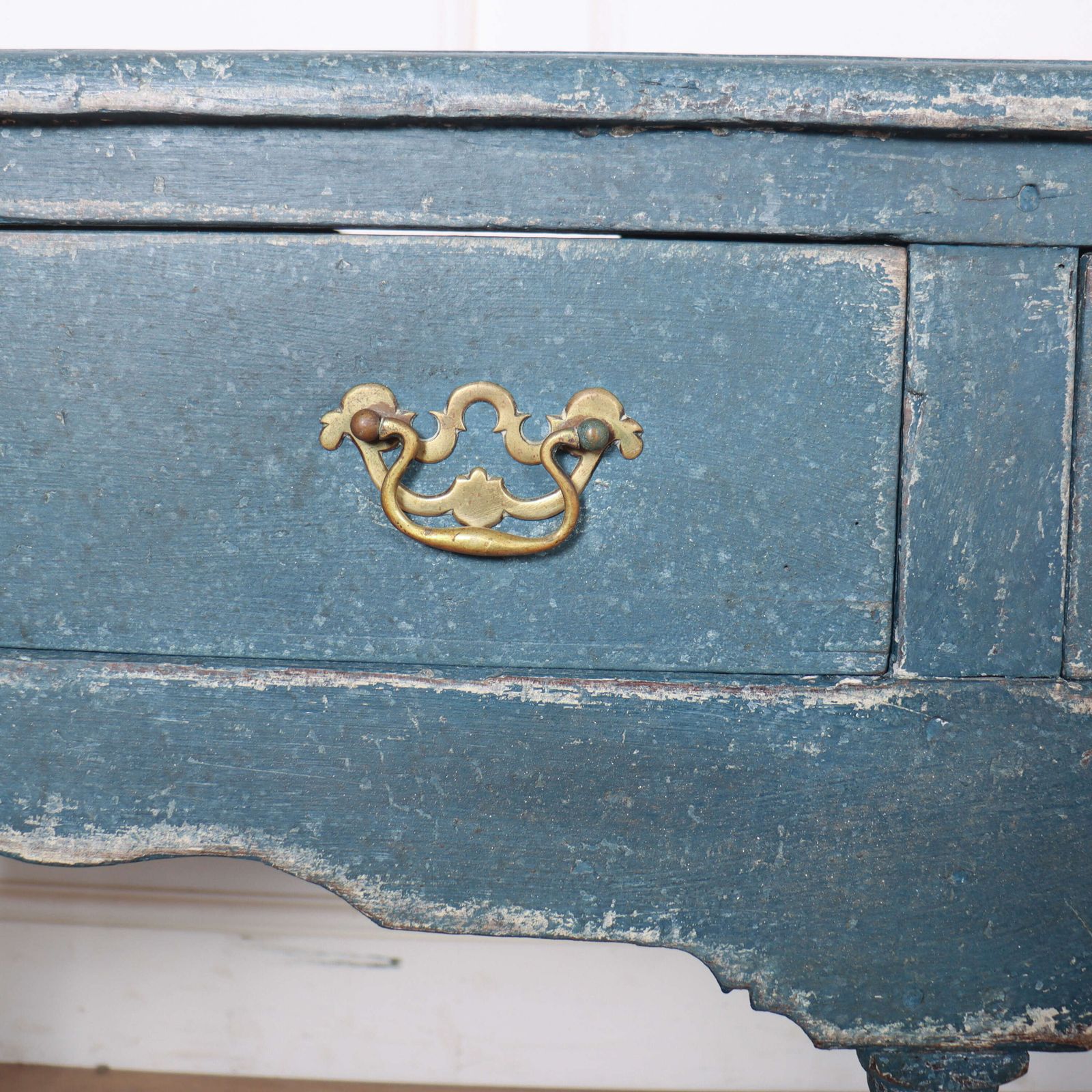 English Potboard Dresser Base, 1700s photo vintage
