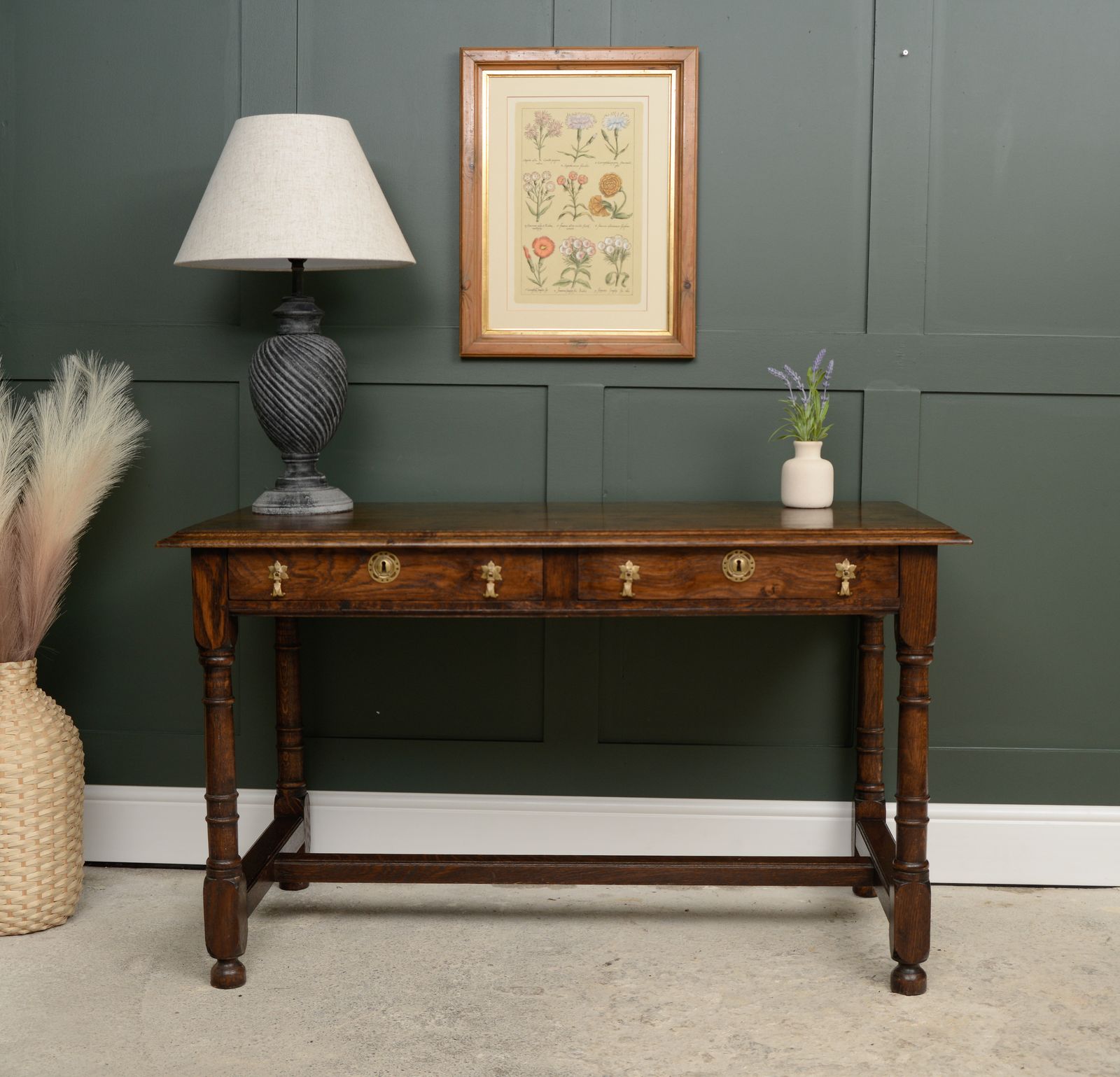 Solid Oak Console  With Drawers   Bylaw Furniture photo furniture