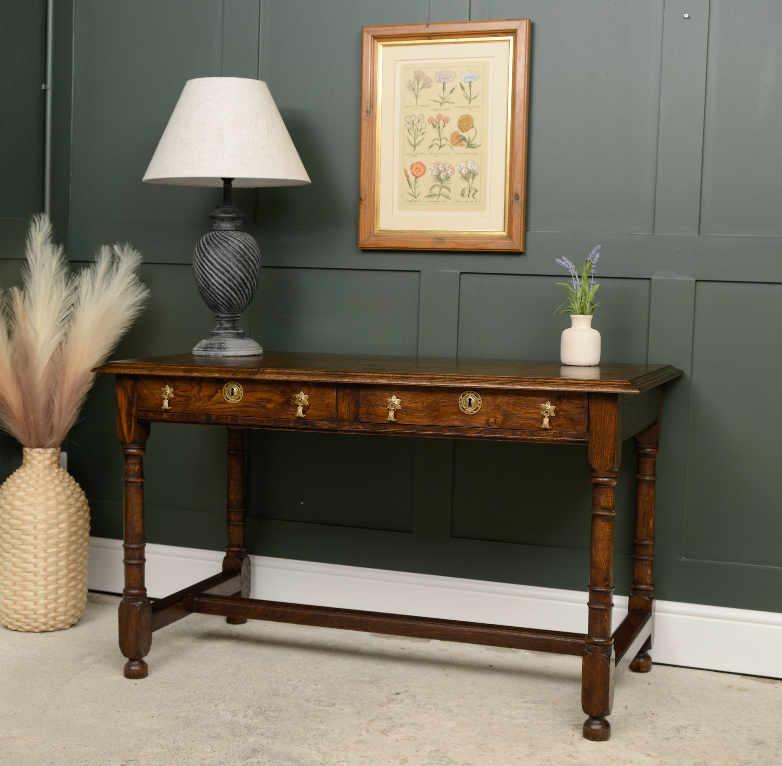 Solid Oak Console  With Drawers   Bylaw Furniture photo 900.0