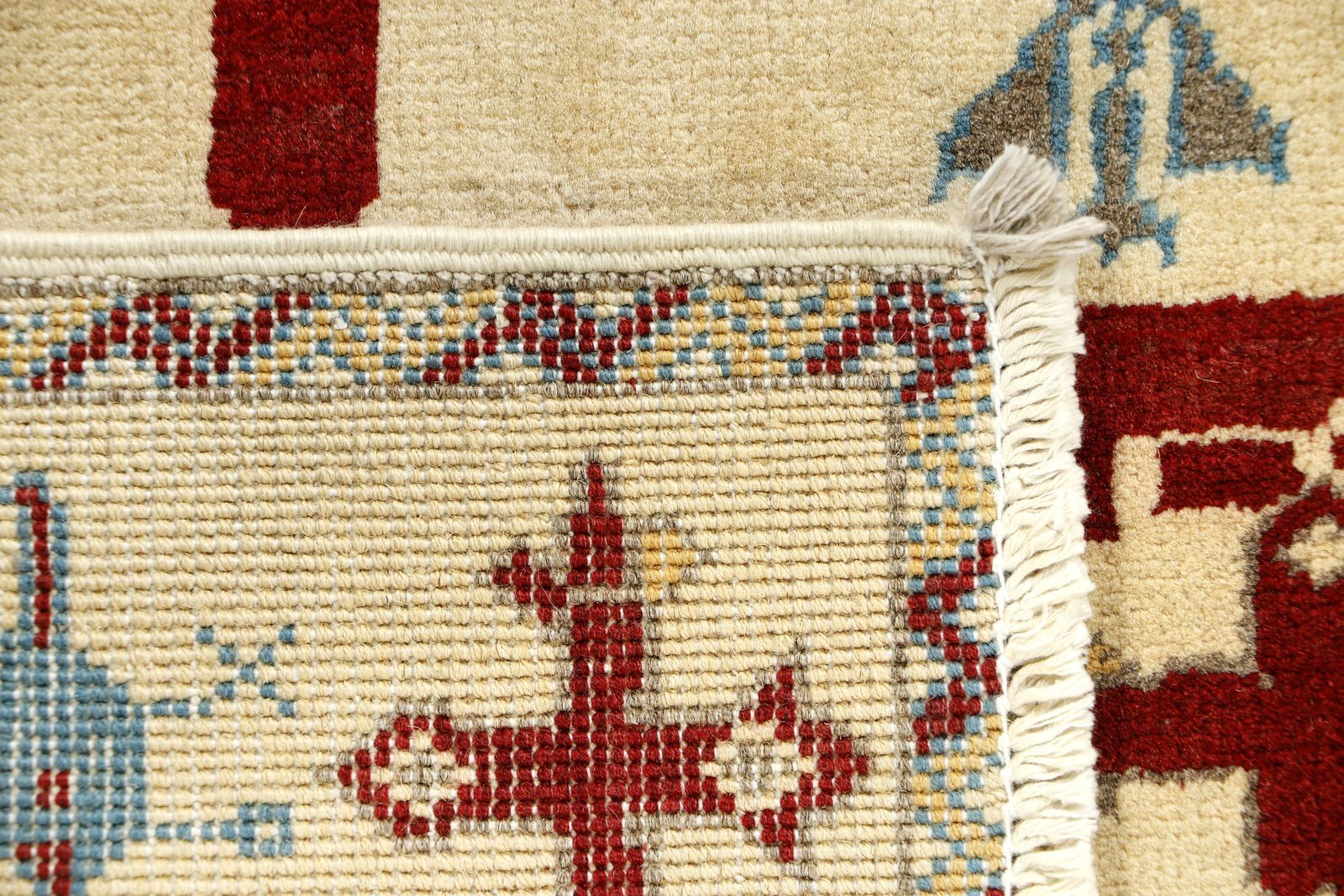 Ivory Afghan War Airplane Helicopter Military History Small Rug photo vinterior
