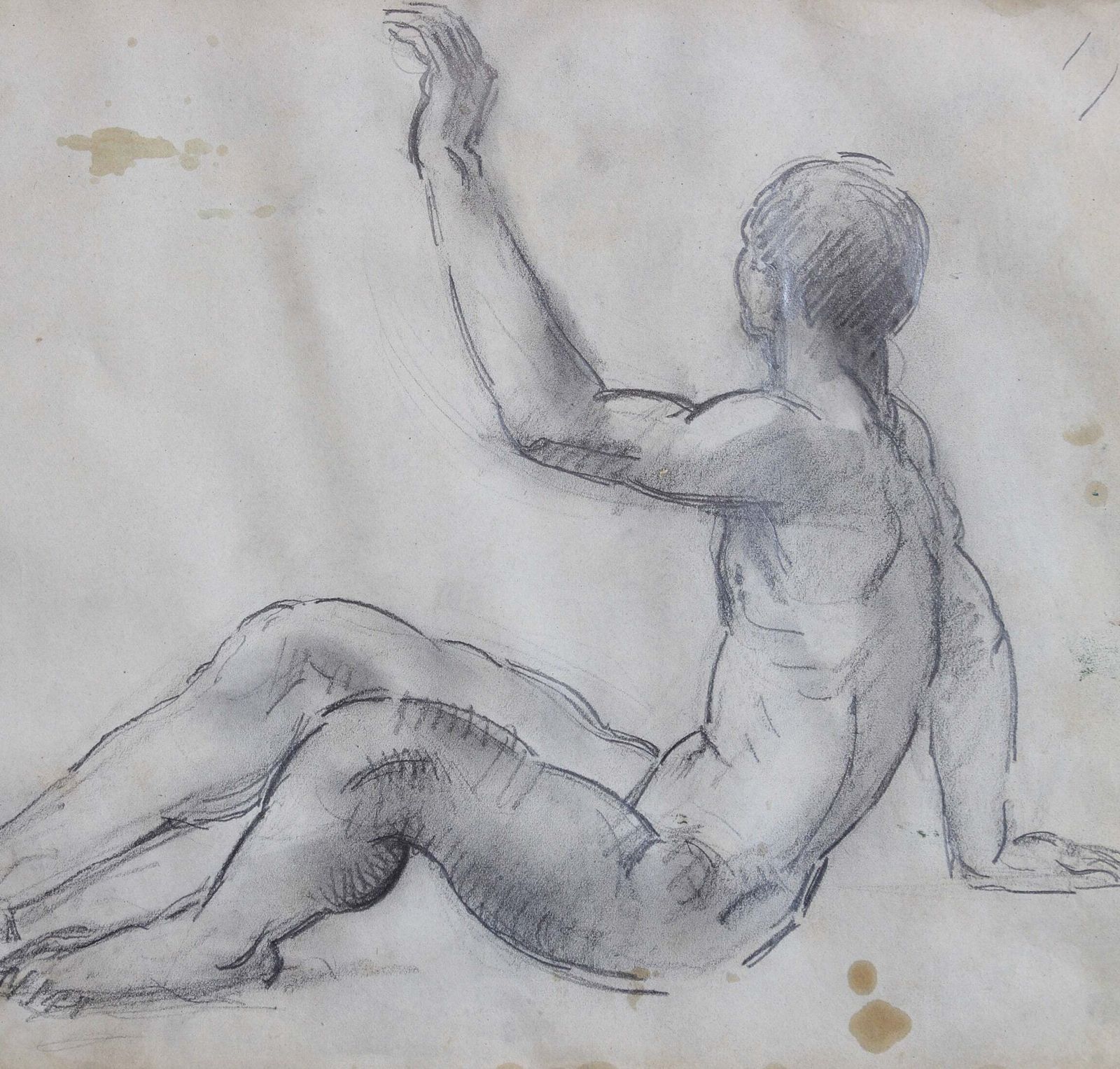 'Study Of Male Nude' By Guillaume Dulac (Circa 1920s) photo 509.0