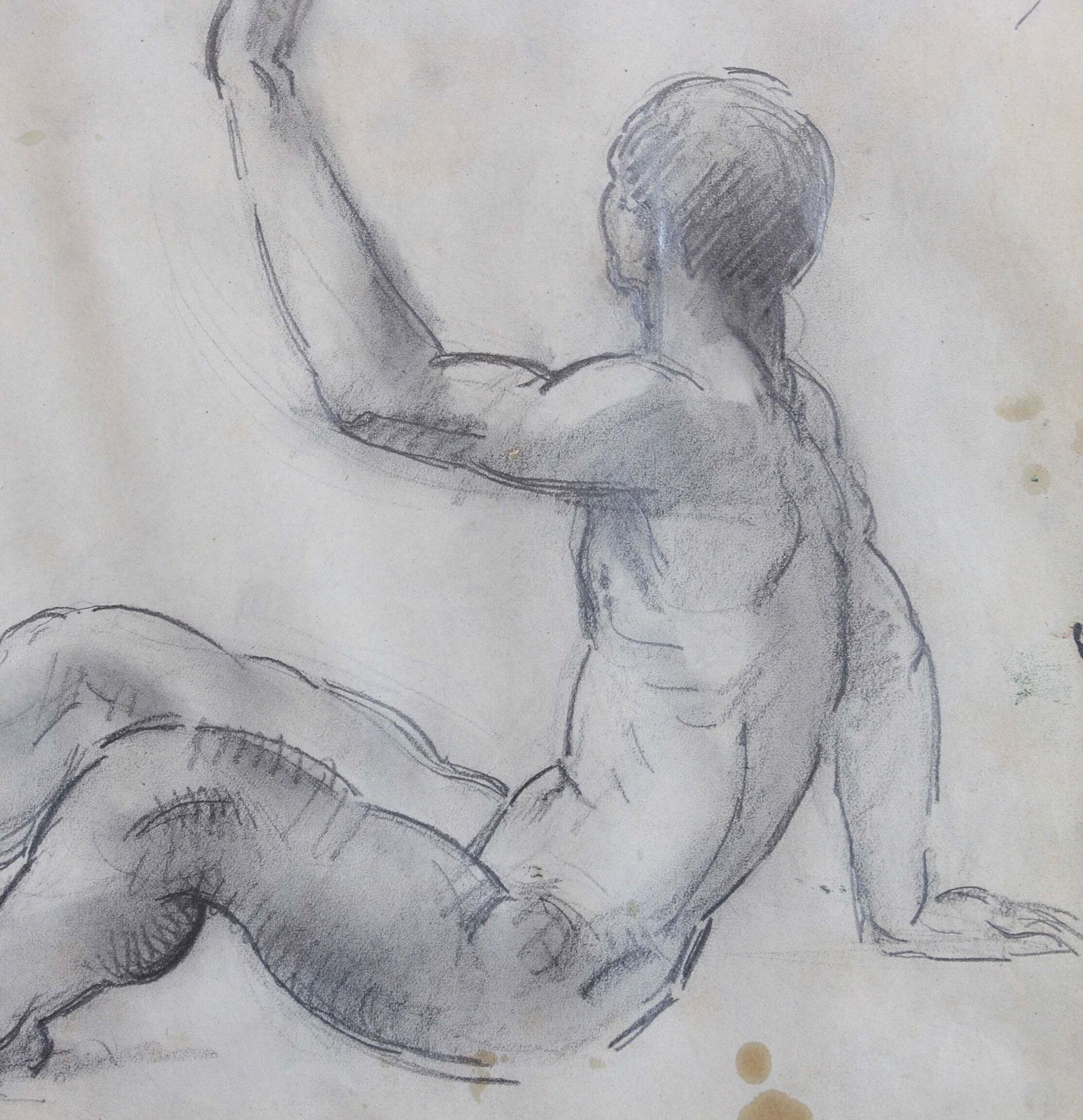 'Study Of Male Nude' By Guillaume Dulac (Circa 1920s) photo vinterior