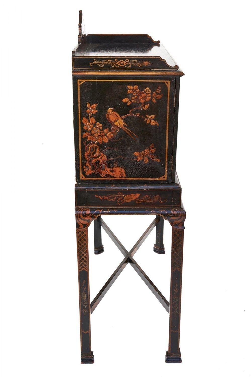 Fine Chinoiserie Decorated Fitted 8 Drawer Cabinet On Stand photo Furniture