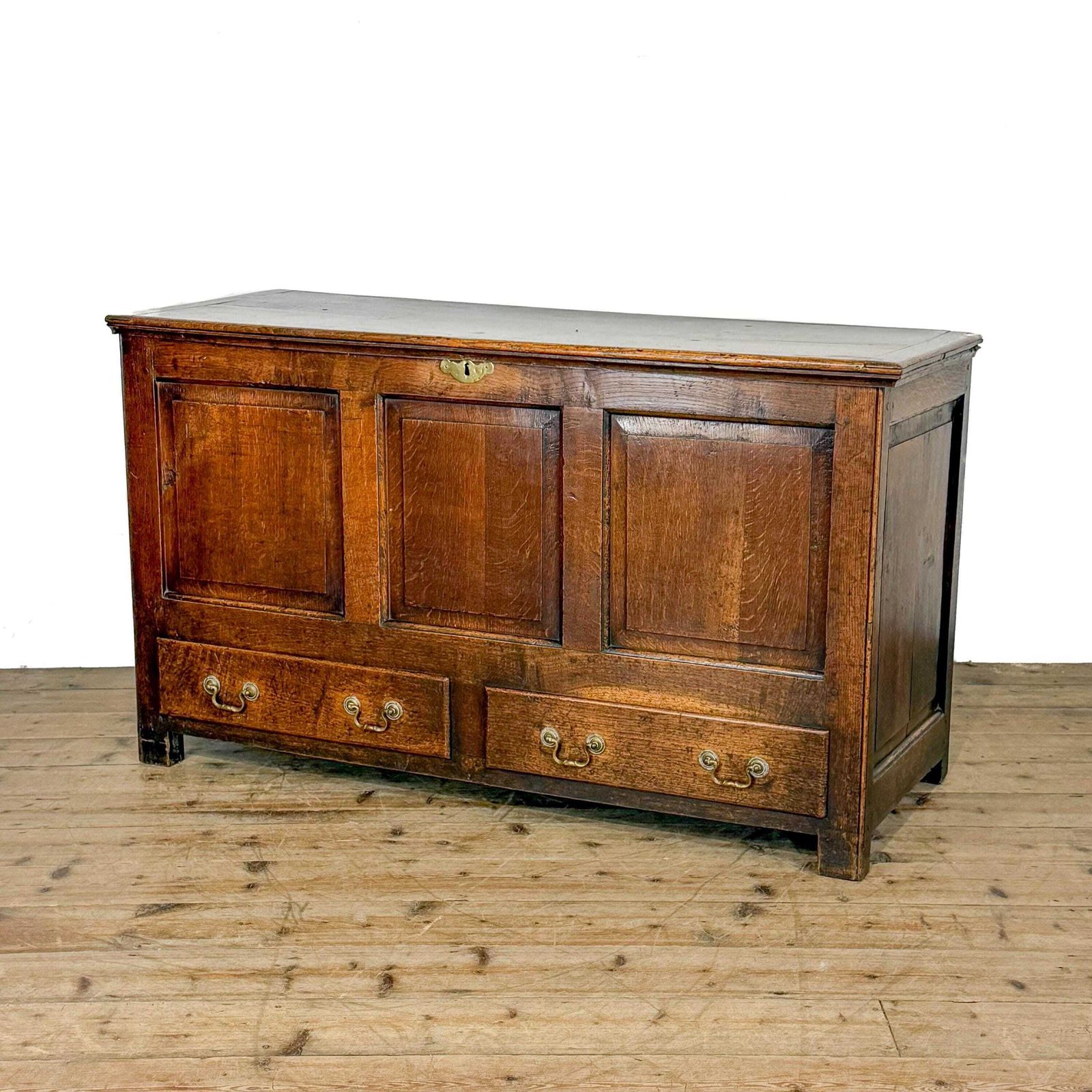 Antique Large Oak Mule Chest | Oak Chest | Antique Storage | Antique Furniture | Antique Blanket Box | Antique Coffer photo for sale