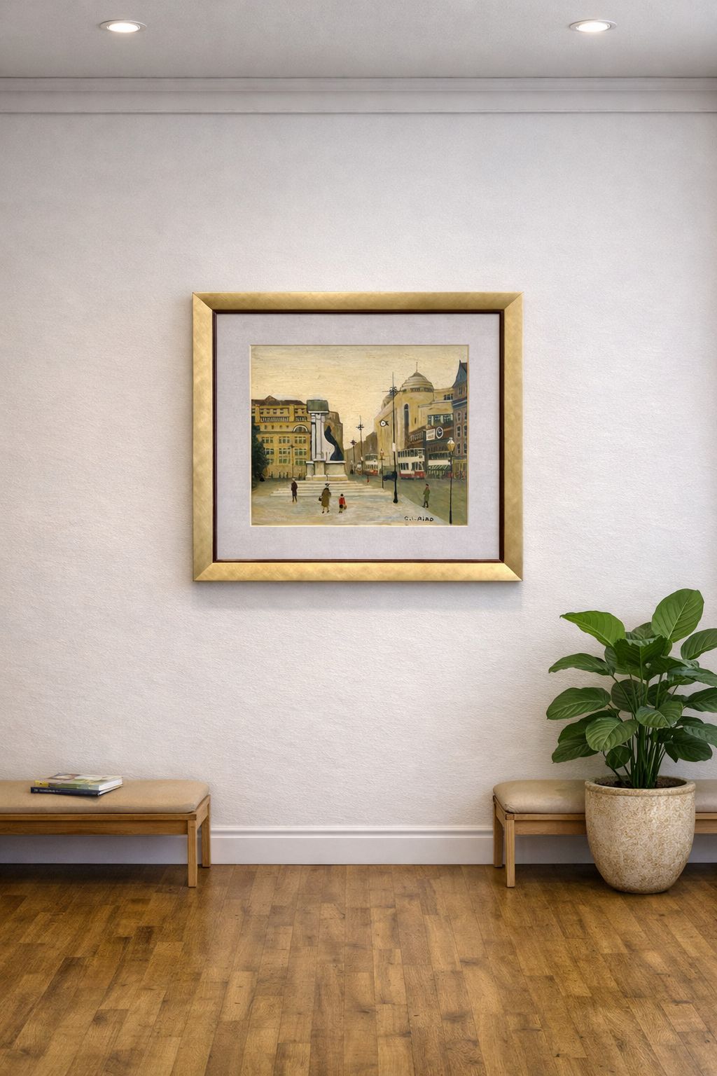 Piccadilly, Manchester. A Tribute To Arthur Delaney, By George Aird. photo 950.0