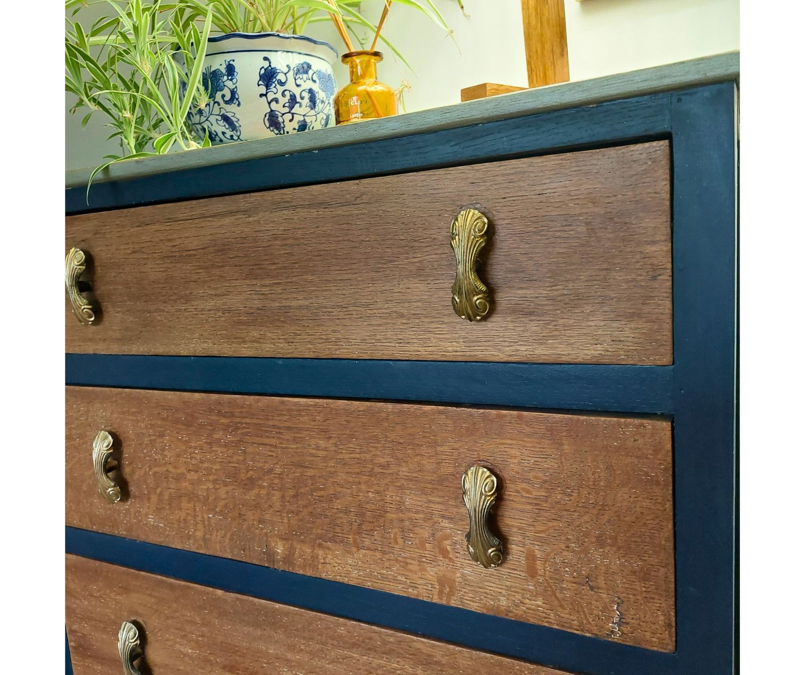 Tall Boy, Chest Of Drawers Refurbished photo for sale