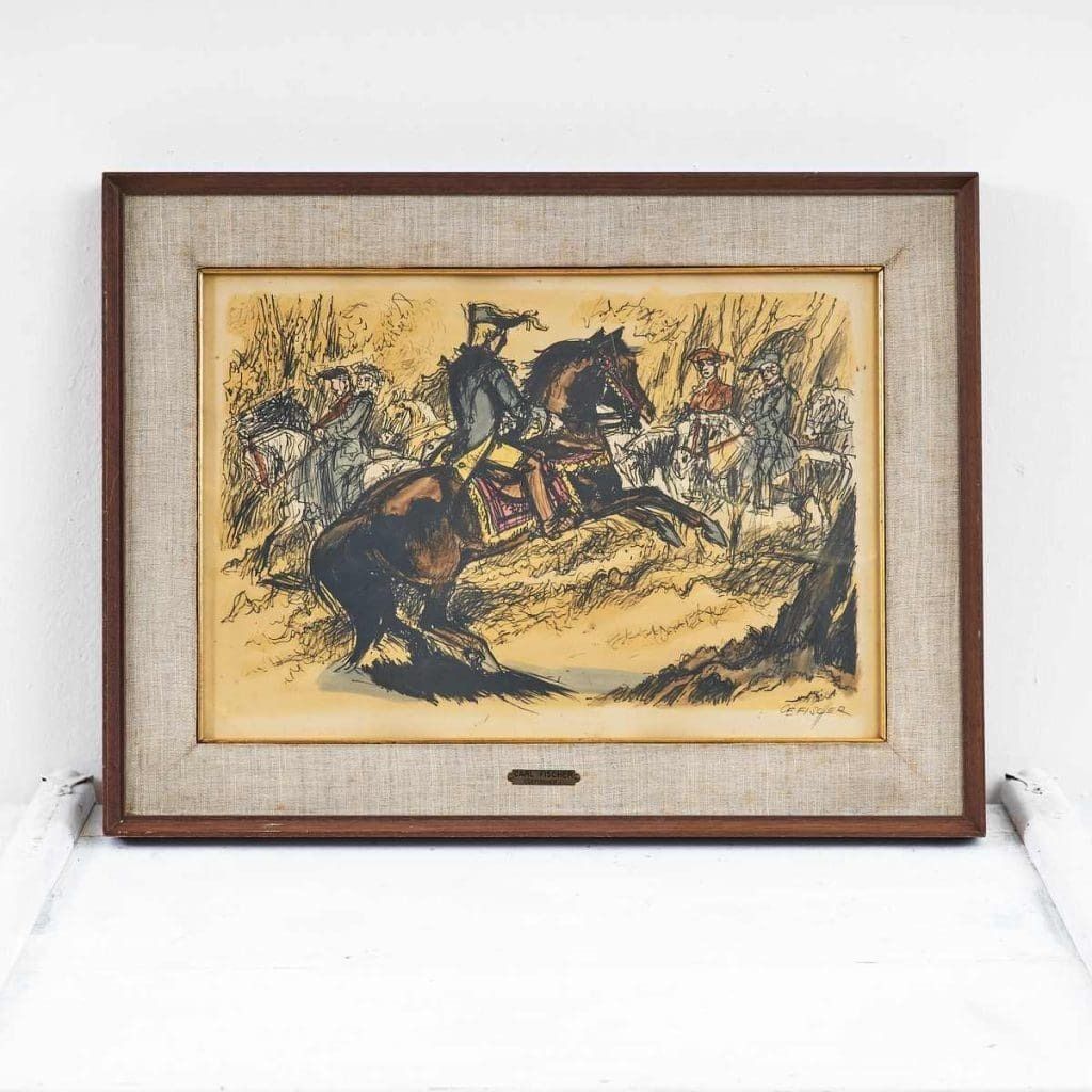 Carl Fischer Print Of Carl E. Fisher, Soldier On Horseback photo furniture