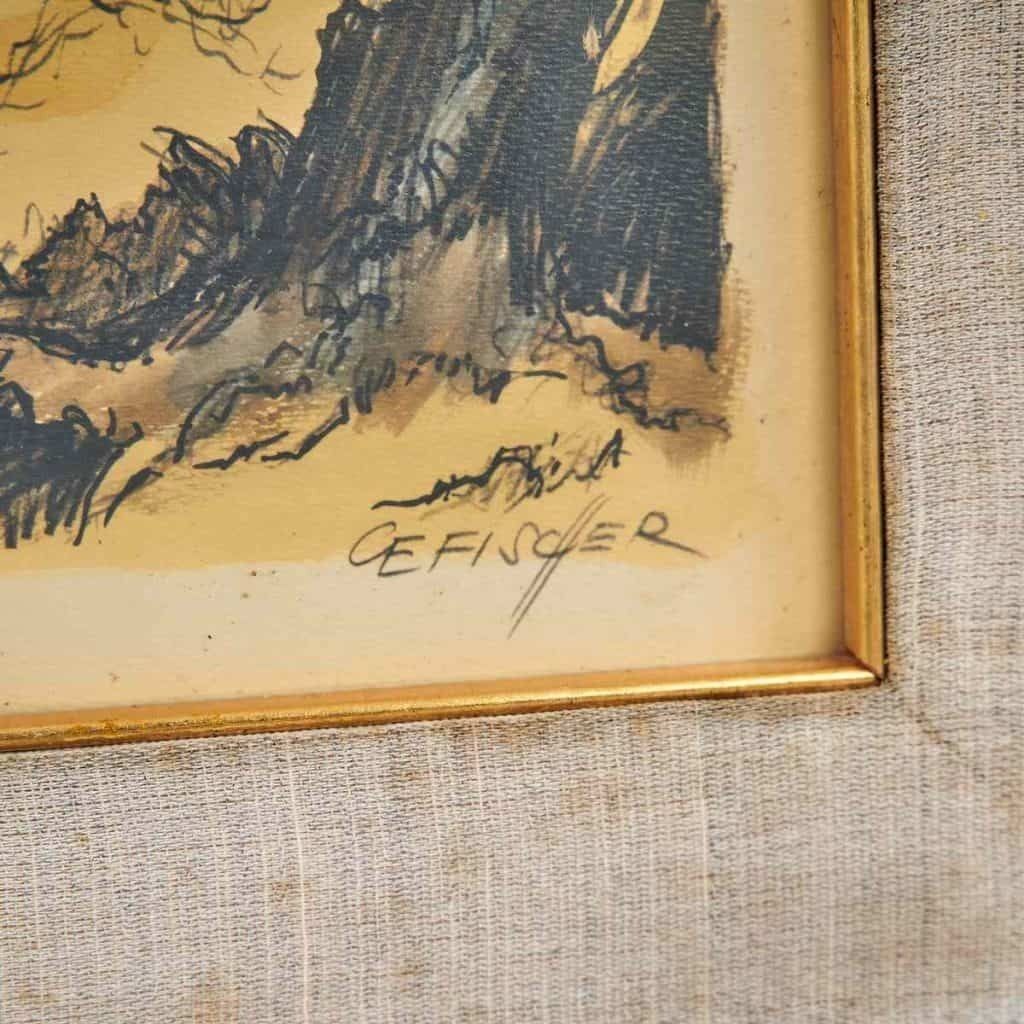 Carl Fischer Print Of Carl E. Fisher, Soldier On Horseback photo Art