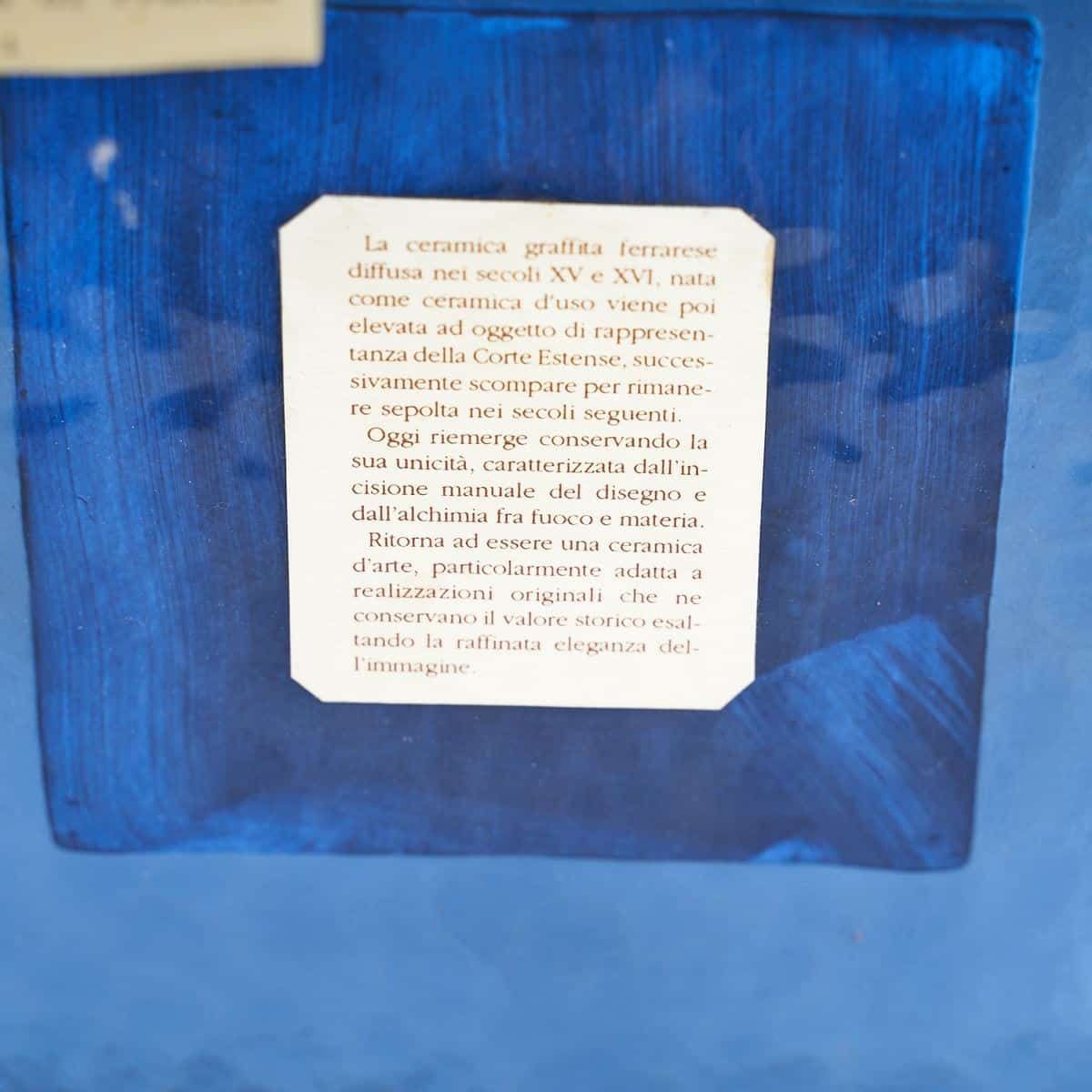 House Of Este Coat Of Arms Ceramic Frame, 19th Century photo 74.0