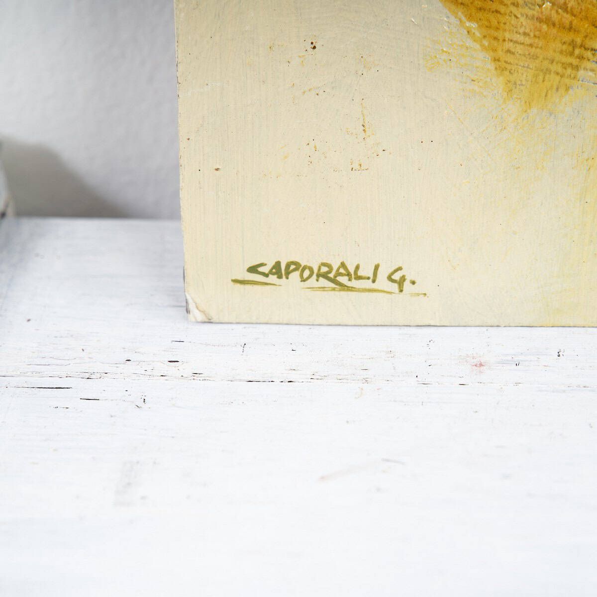 Oil On Panel Abstract Painting By Caporalig By Giuliano Caporali photo furniture