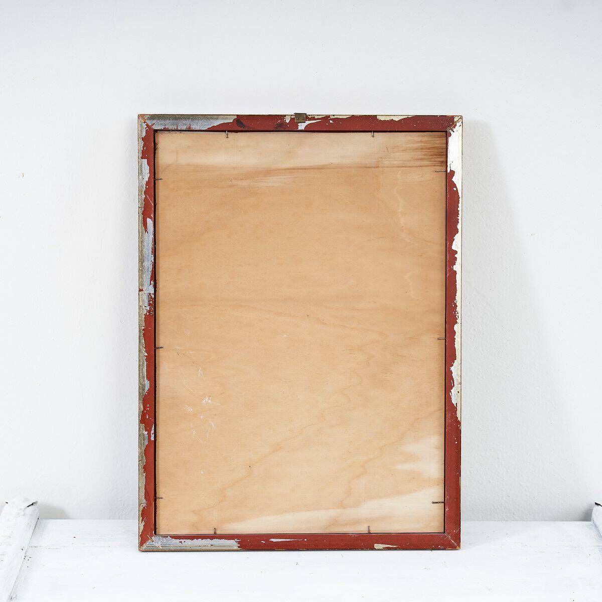 Refined Framed Ink Drawing From The 1970s On Paper From 1975 photo 154.0