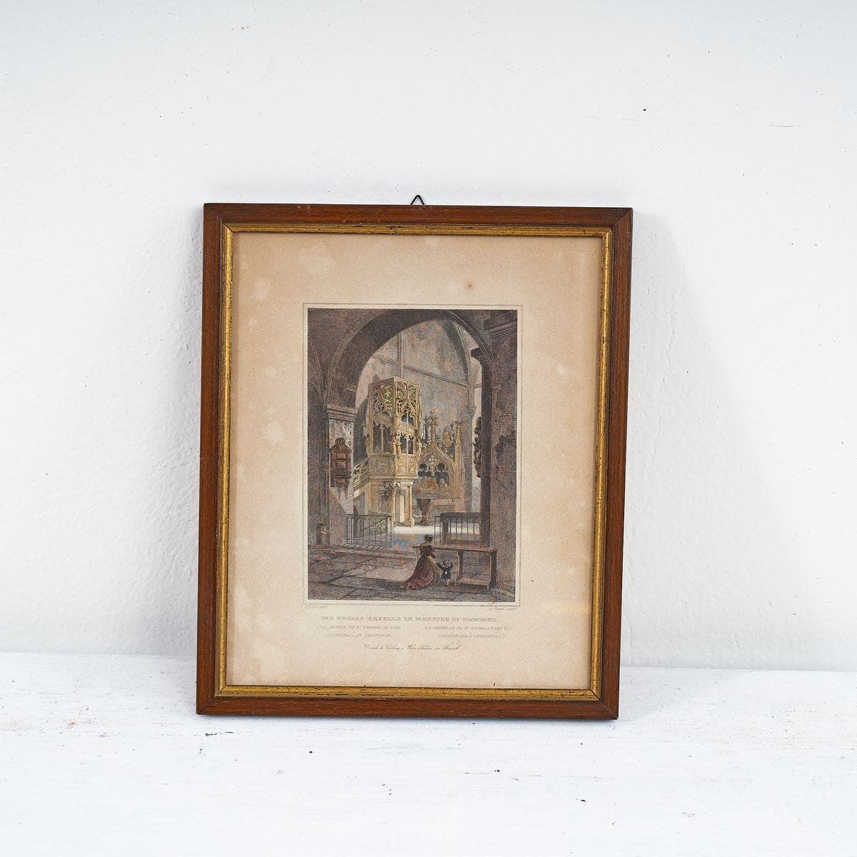 Vintage Print, Enchanting Antique Church