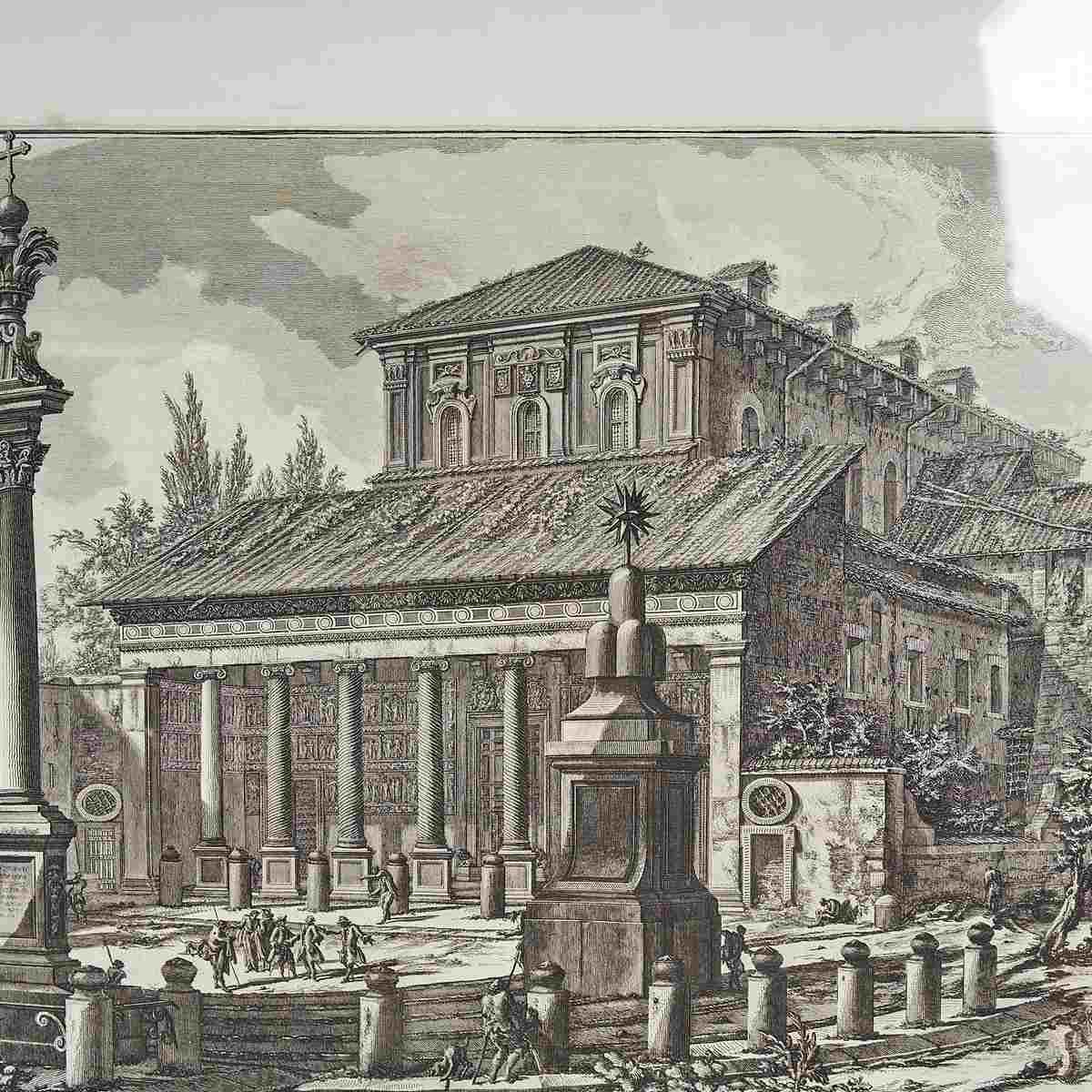 Historical Engraving Of St. Lawrence By Giovanni Battista Piranesi photo for sale