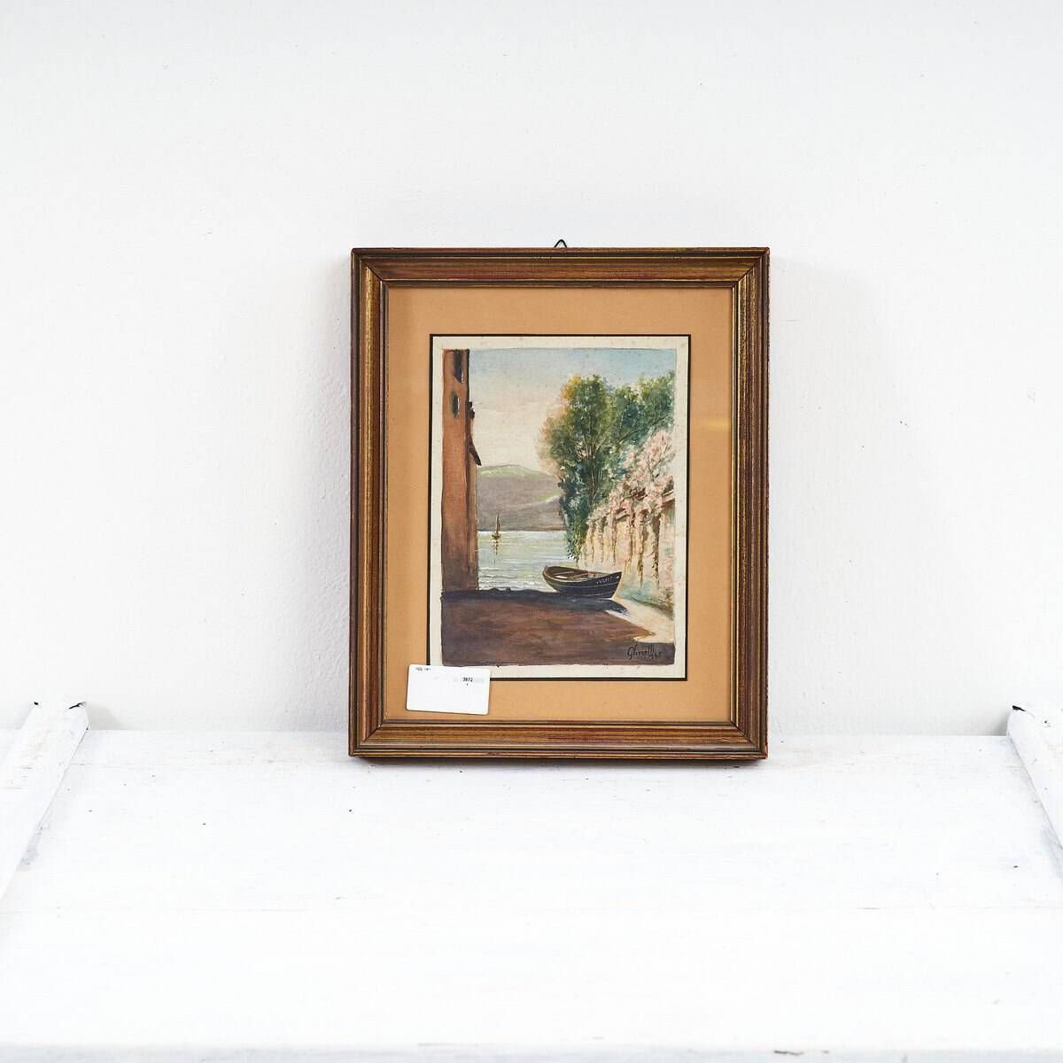 Watercolor Landscape From 1945