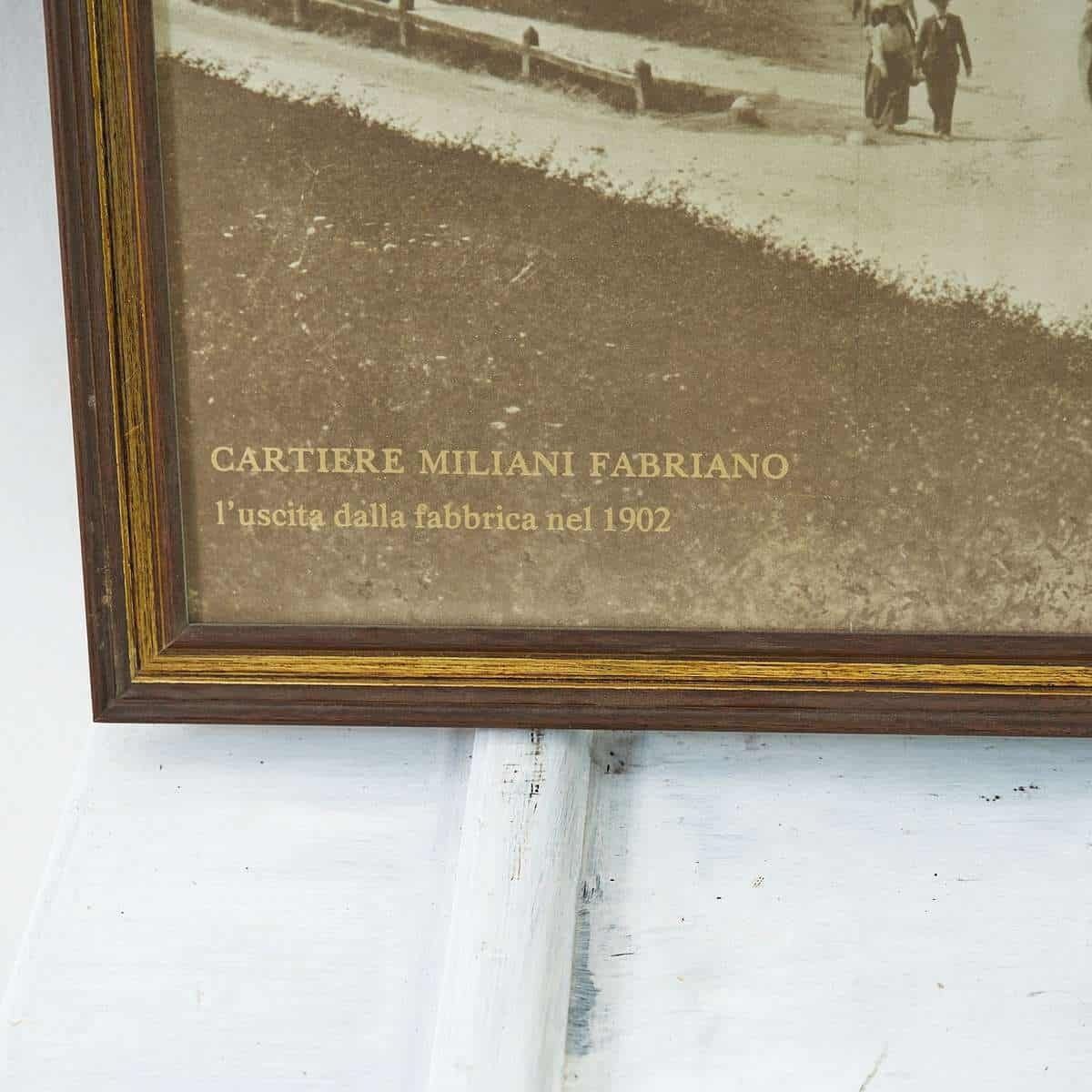 Vintage Poster From The Fabriano Paper Mills, Leaving The Factory photo furniture