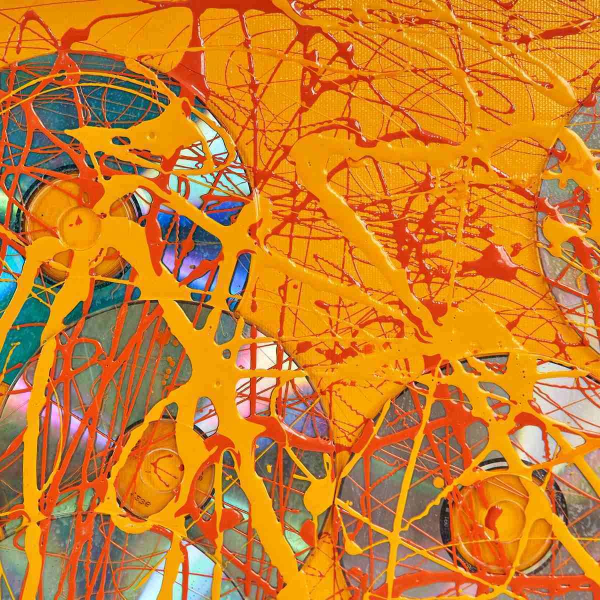 Mixed Media On Canvas, Jackson Pollock And Technology, 1999 photo for sale