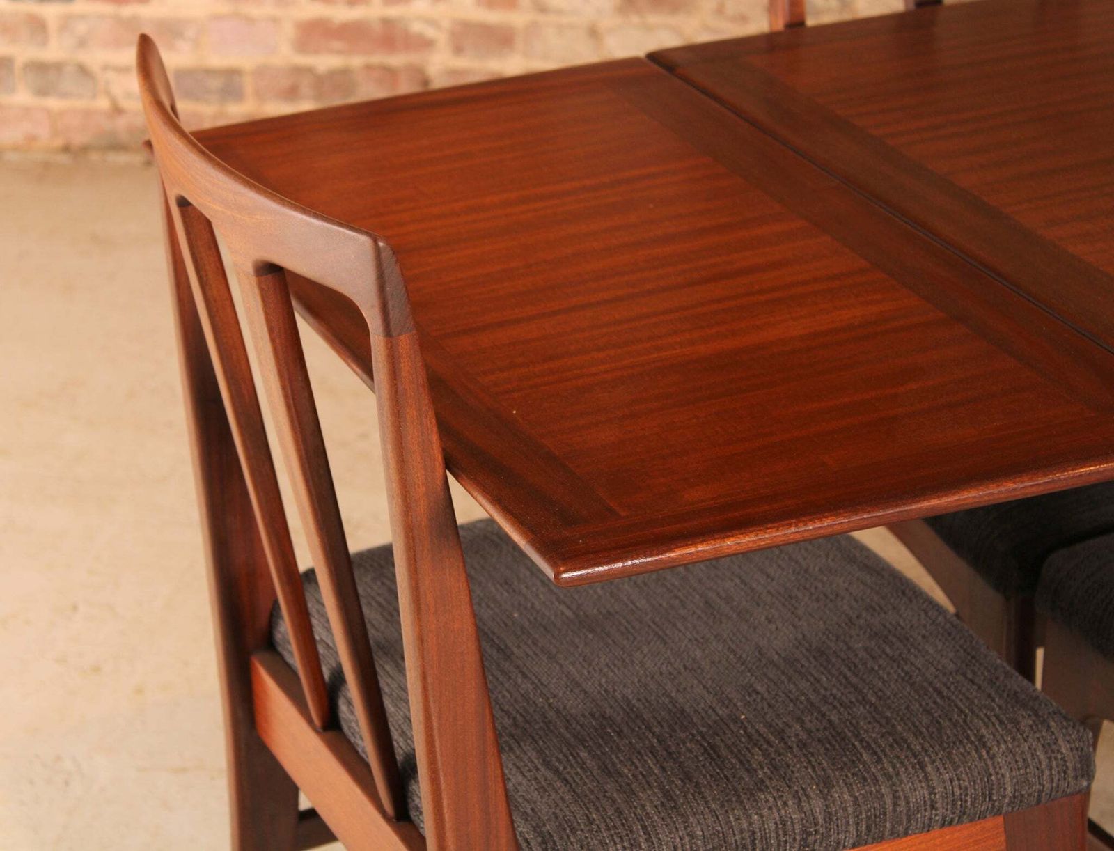 Mid Century Solid Afromosia And Mahogany Dining Set By Younger, Circa 1960s photo for sale