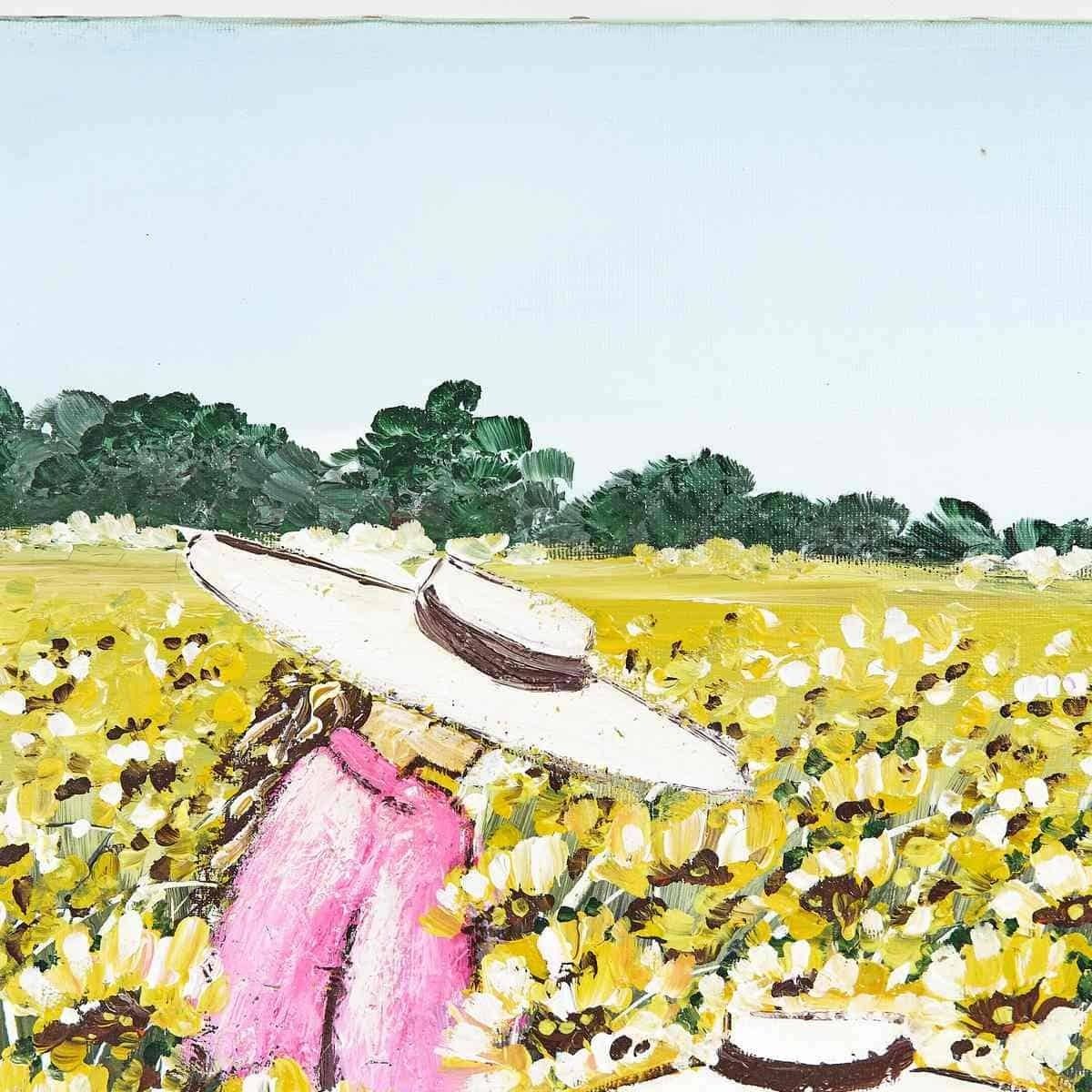 Oil On Canvas, Field Of Flowers, Costanza Mantovani 2007 photo furniture