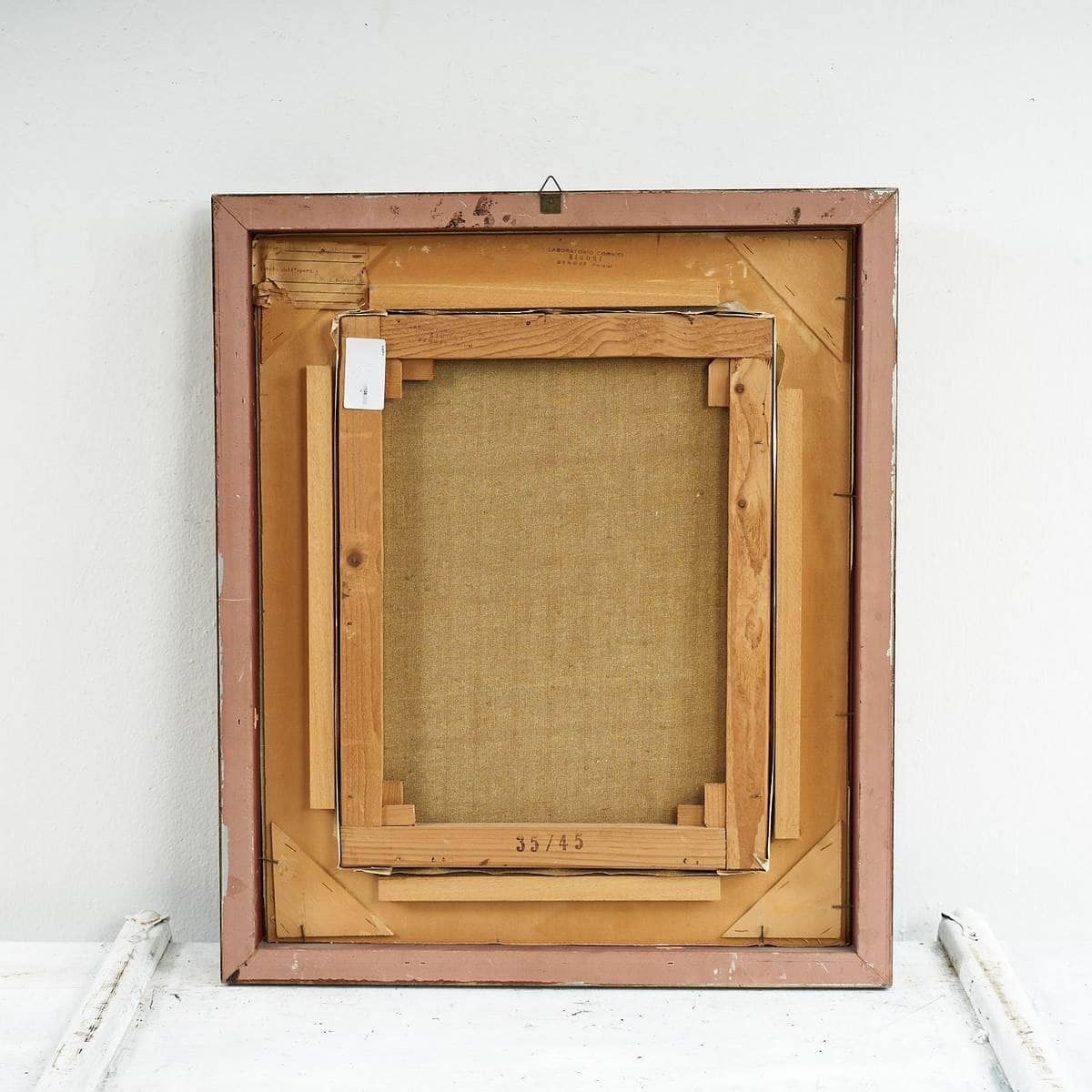 Oil On Canvas City View With Golden Frame, By Paola Sgarzi photo 128.0