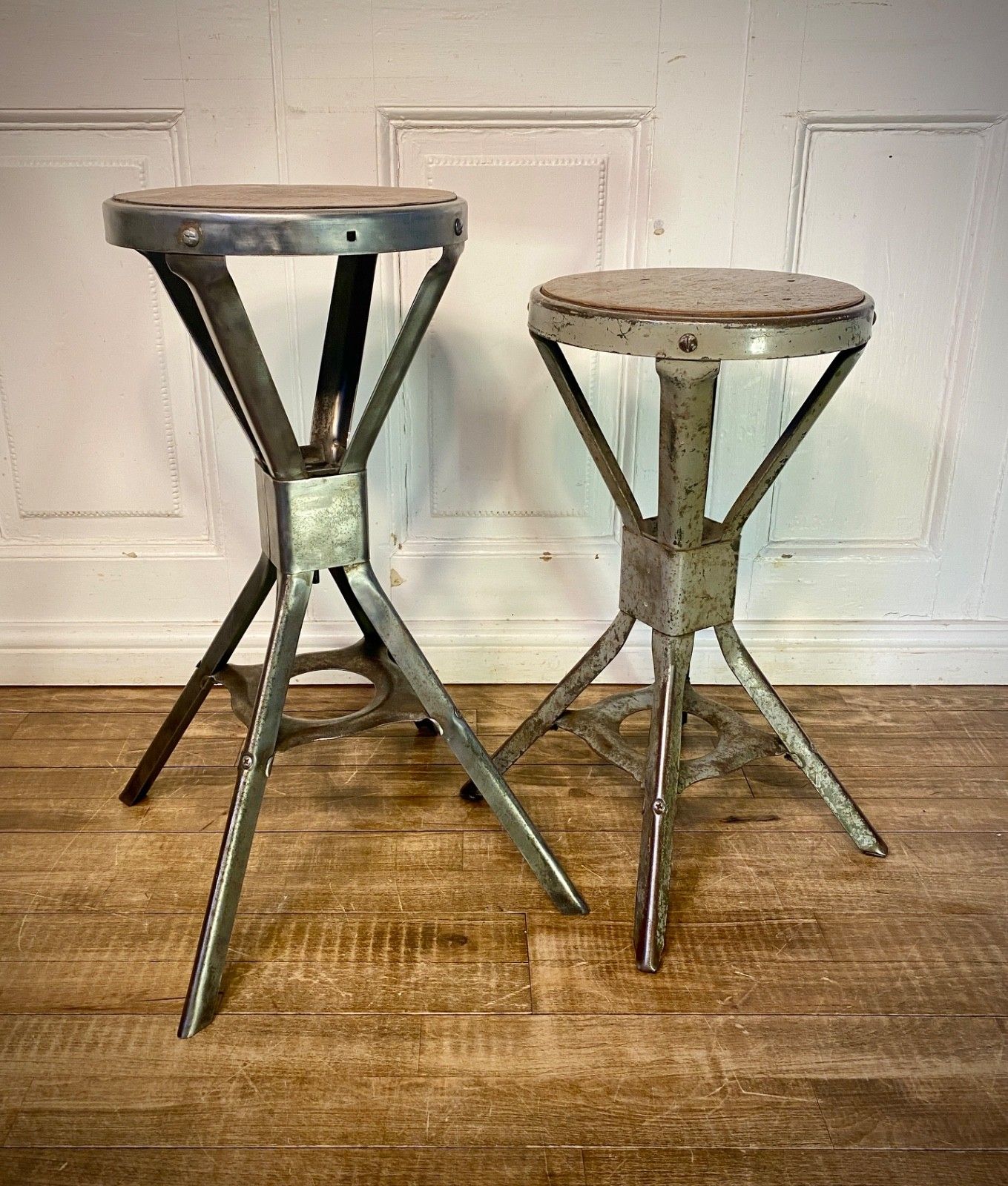 170.0 Vintage Evertaut Machinist Factory Work Bar Stool Industrial Chair photo