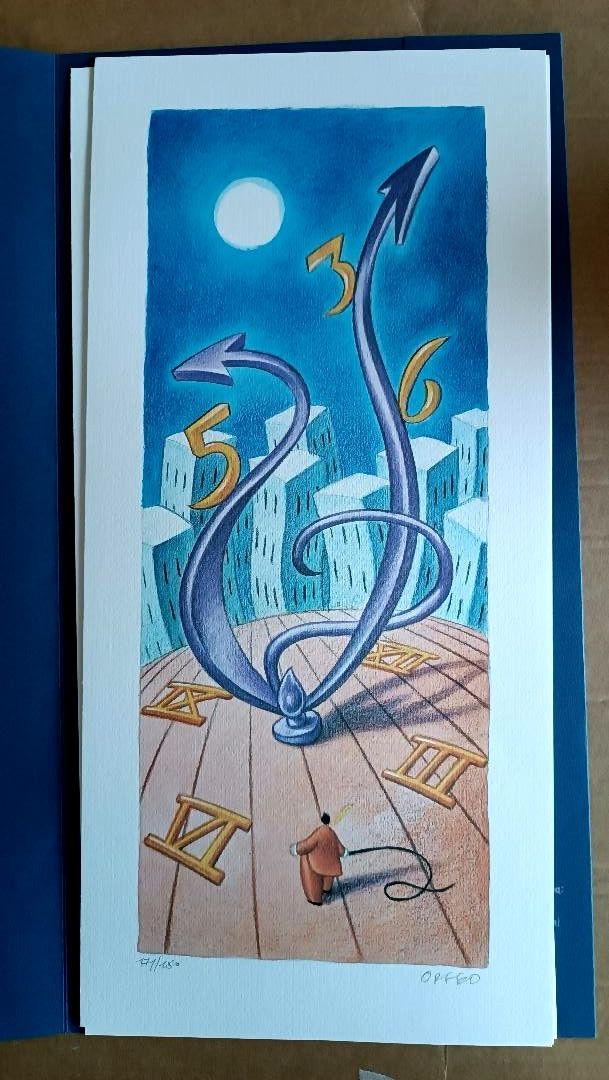 3 Lithographs From Album "Three Lords In The Night" Orpheus Armando