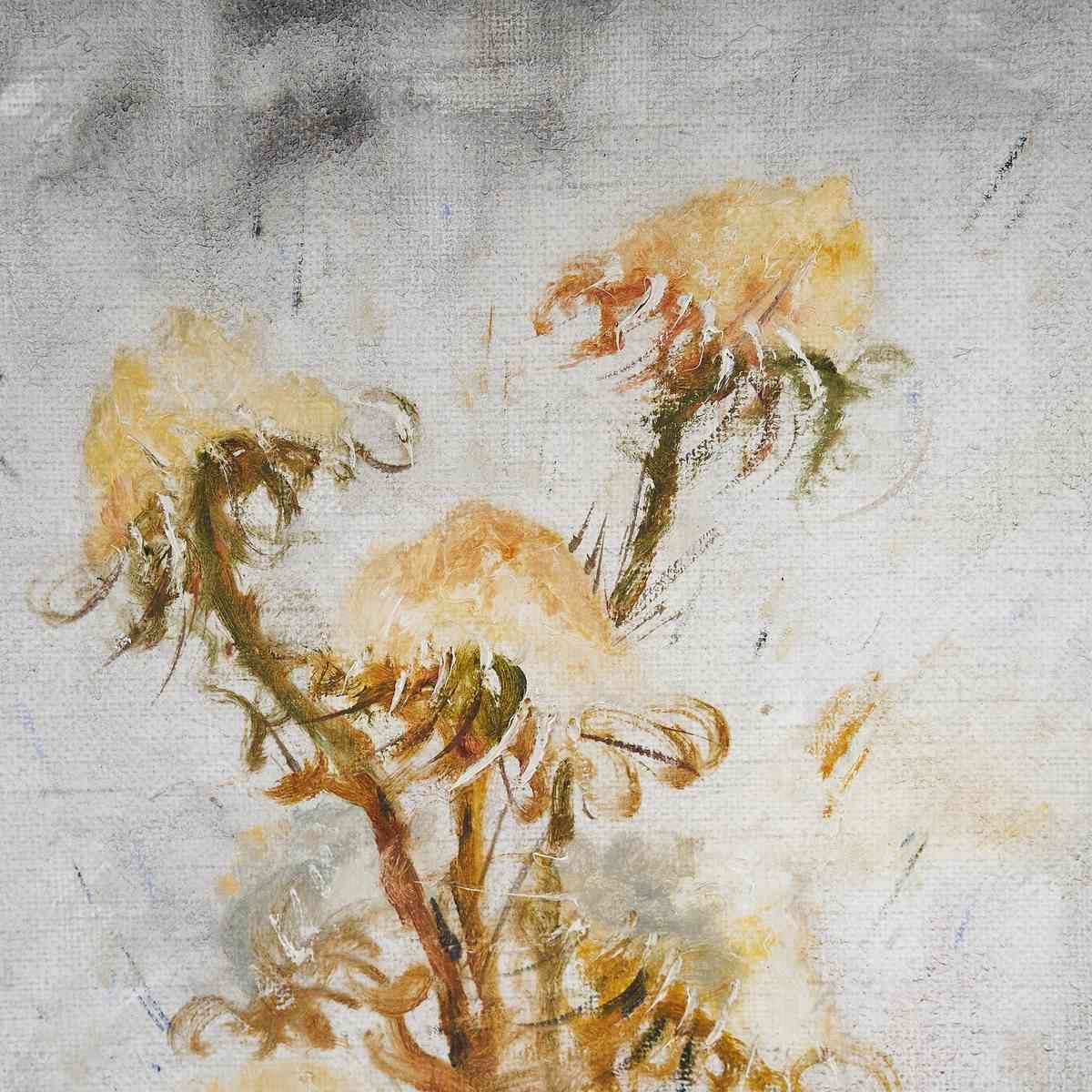 Oil On Canvas Elegant Floral Artwork By Giovanni Lovetti, Painter From Ferrara. photo for sale