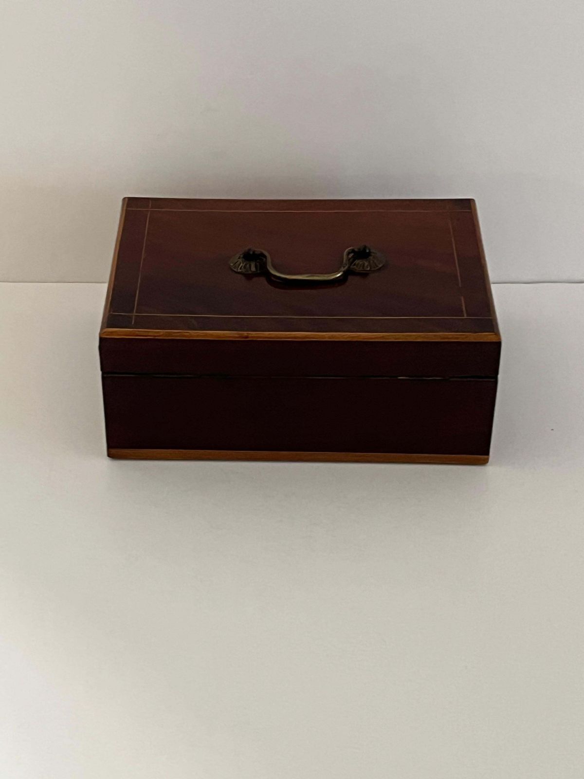 Fine Document Box Of Walnut Inlaid And Banded With Satinwood, Mid 19thc Ca 1840 photo furniture