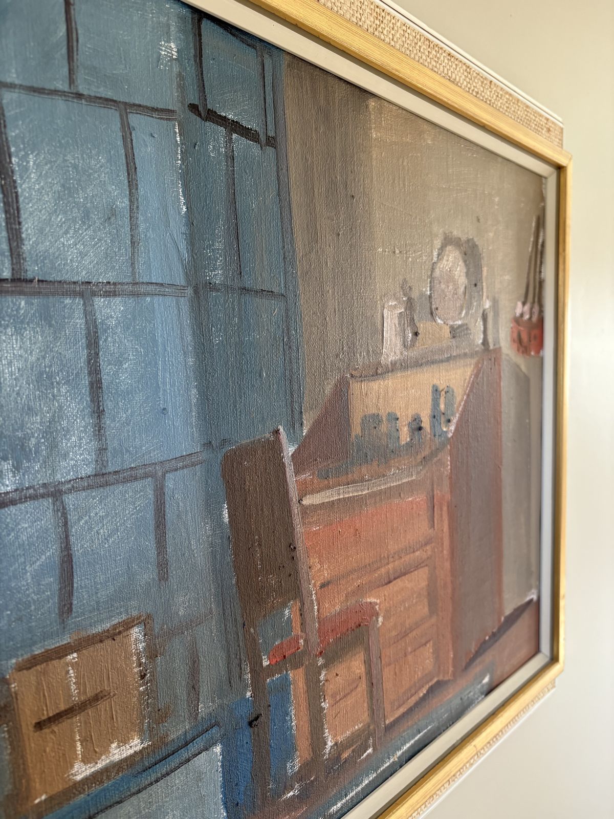Large Bengt Agren 20th Century Framed Oil On Canvas photo for sale