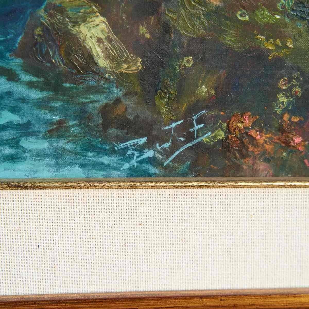 Oil On Canvas, Fishing In Rough Seas photo furniture
