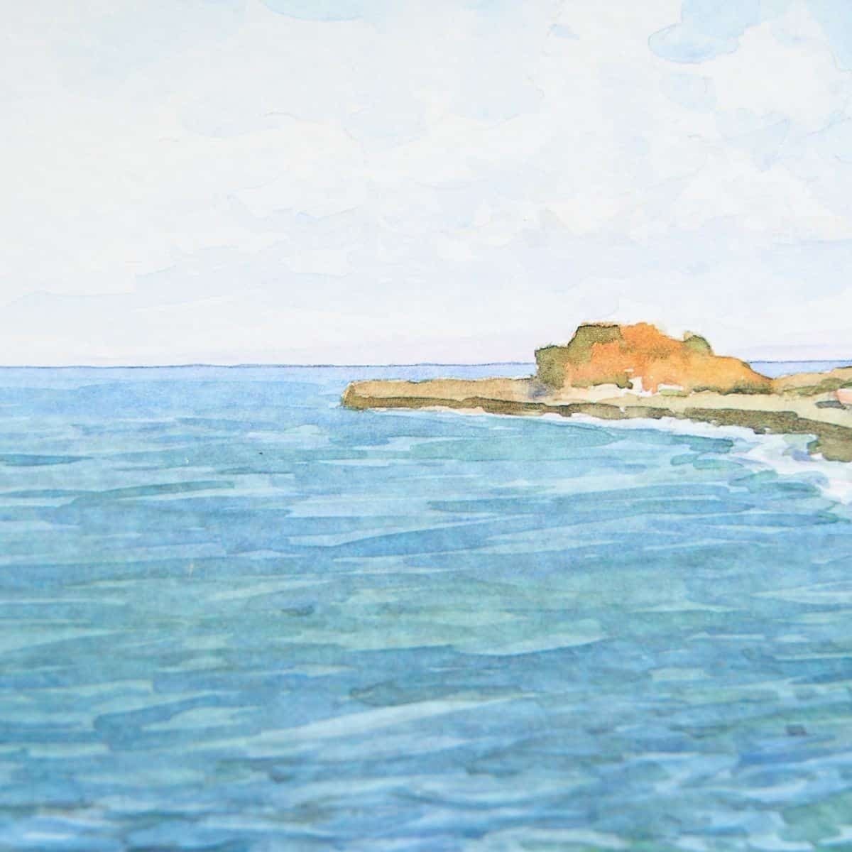 Marine Artwork Print With Wooden Frame photo 203.0