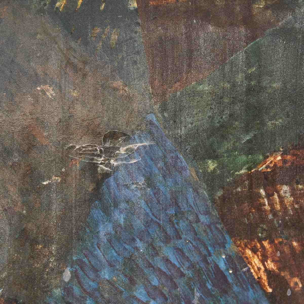 Cubist Oil On Canvas By An Italian Artist, 20th Century photo Art