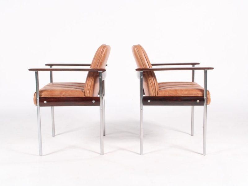 Superb Set Of Newly Restored Midcentury Norwegian Armchairs By Dokka Møbler photo 3162.0