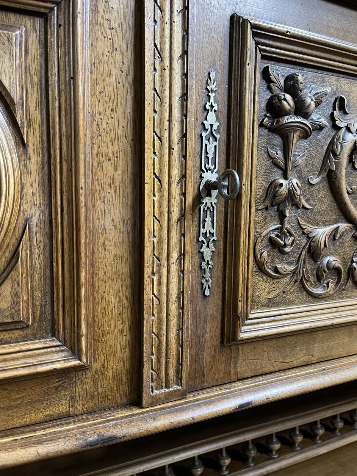 Stunning Large / Tall Antique Cabinet From French Chateau photo for sale