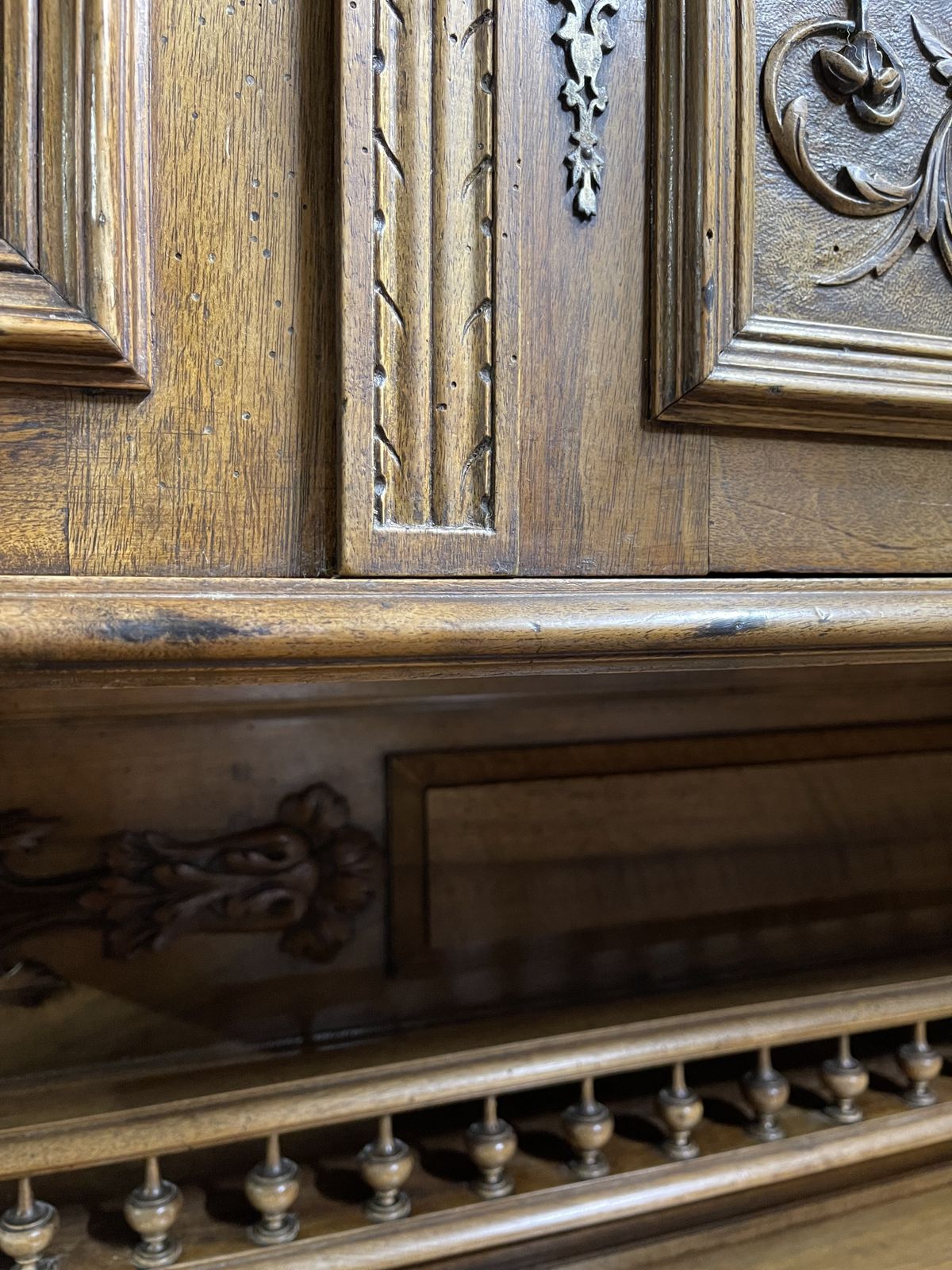Stunning Large / Tall Antique Cabinet From French Chateau photo vinterior