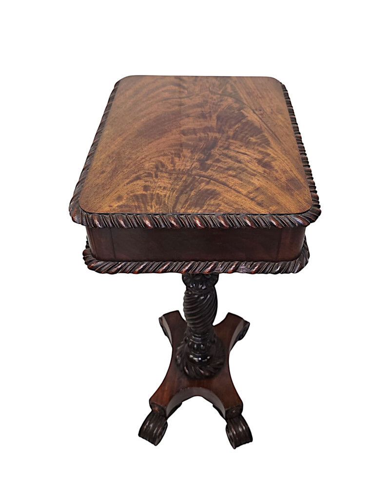A Very Rare Early 19th Century Regency Small Lamp Or Occasional Table With Carved Base photo 2555.0