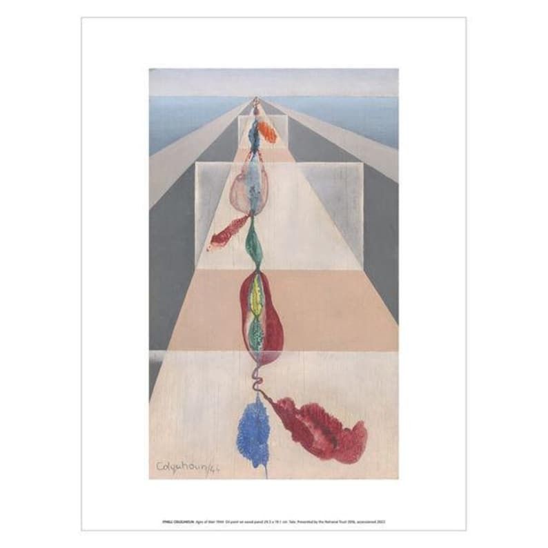 Original Ithell Colquhoun Exhibition Poster   Ages Of Man   Stunning Museum Print