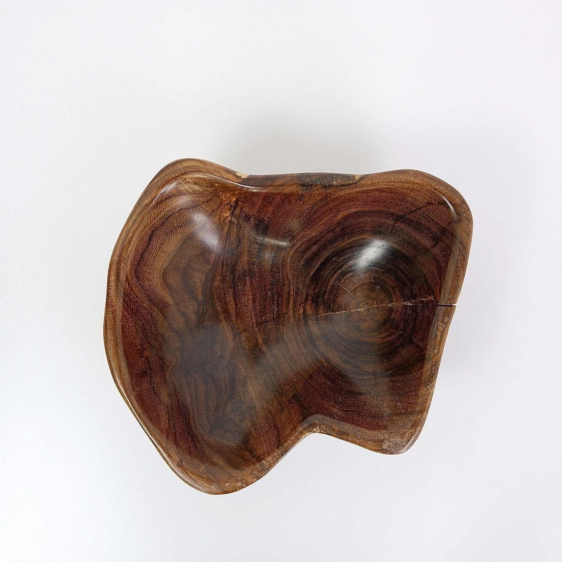 Brutalist Wood Bowl In The Spirit Of Alexandre Noll   1960s photo furniture