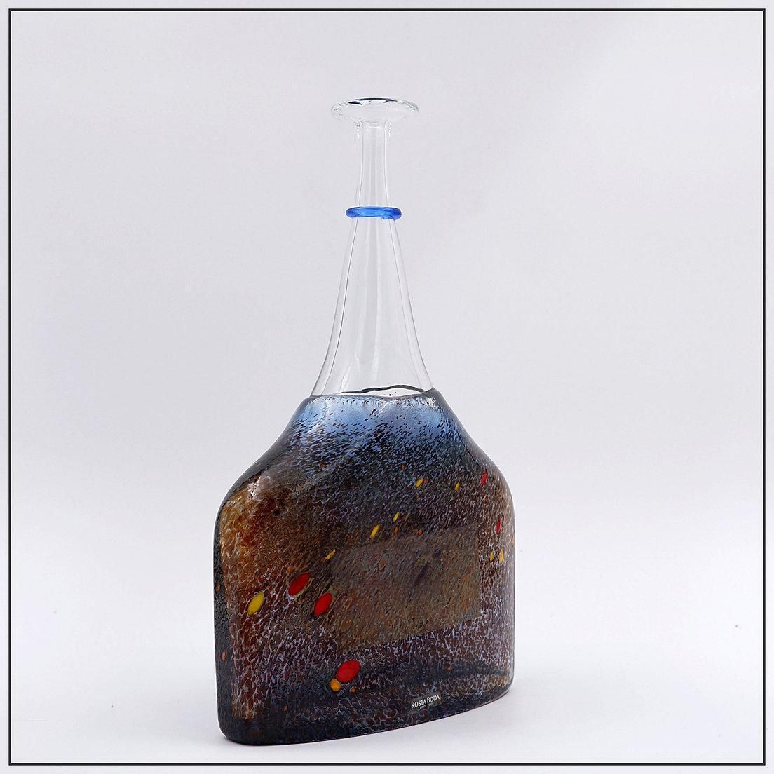 Swedish Satellite Glass Vase By Bertil Vallien For Kosta Boda   1980s photo for sale