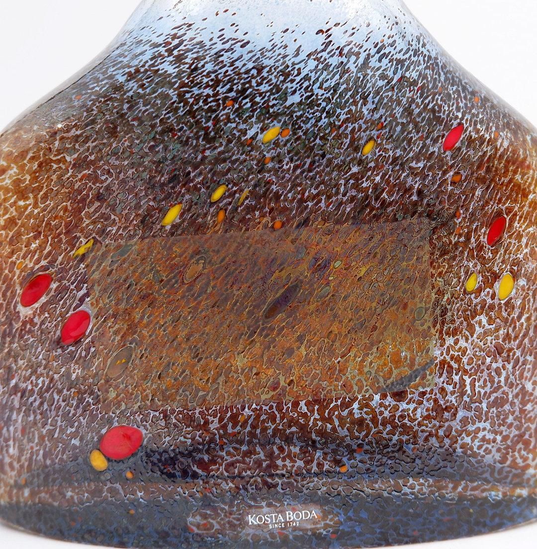 Swedish Satellite Glass Vase By Bertil Vallien For Kosta Boda   1980s photo 487.0