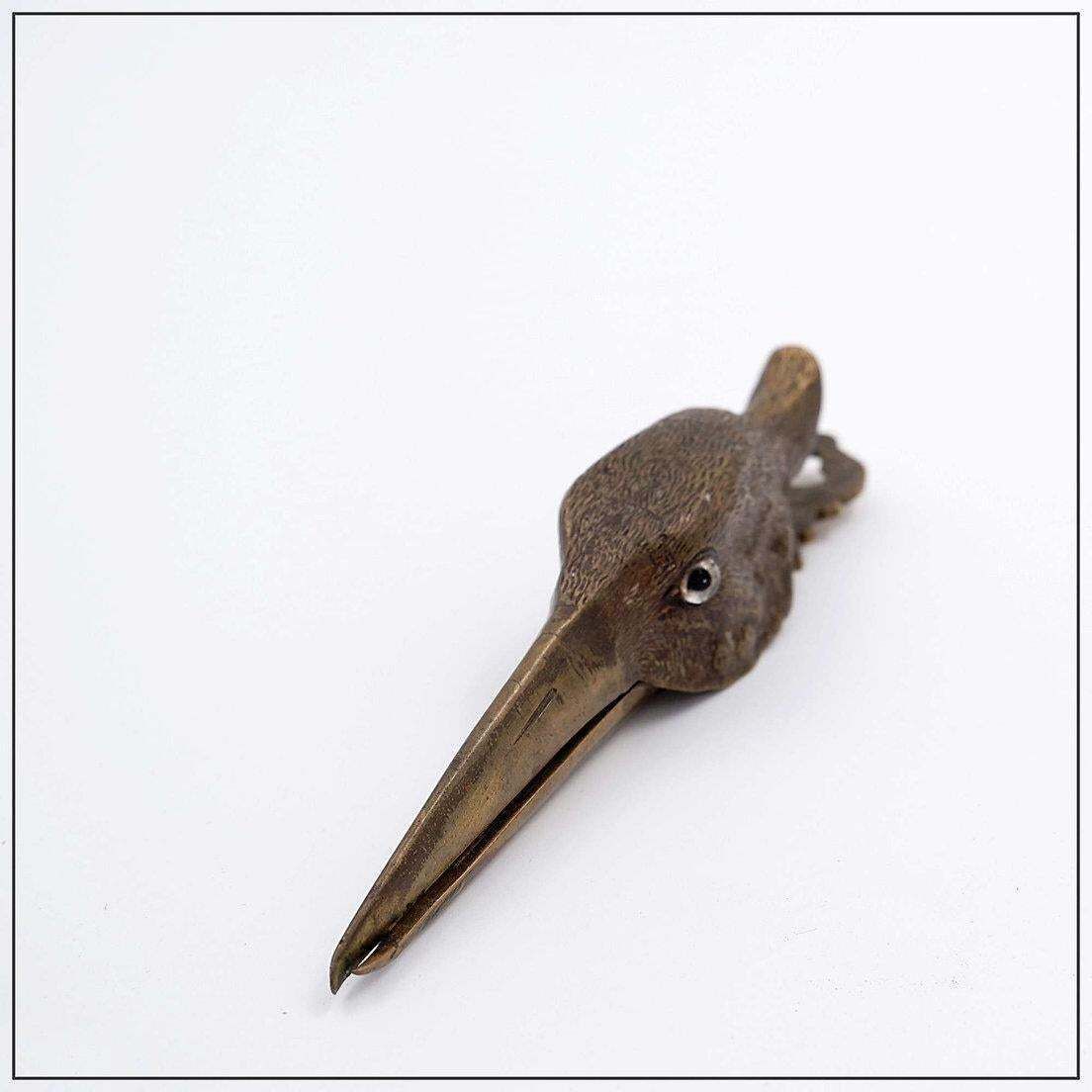 Cast Gilt Brass Paper Clip In The Form Of A Snipe   Circa 1900 photo furniture