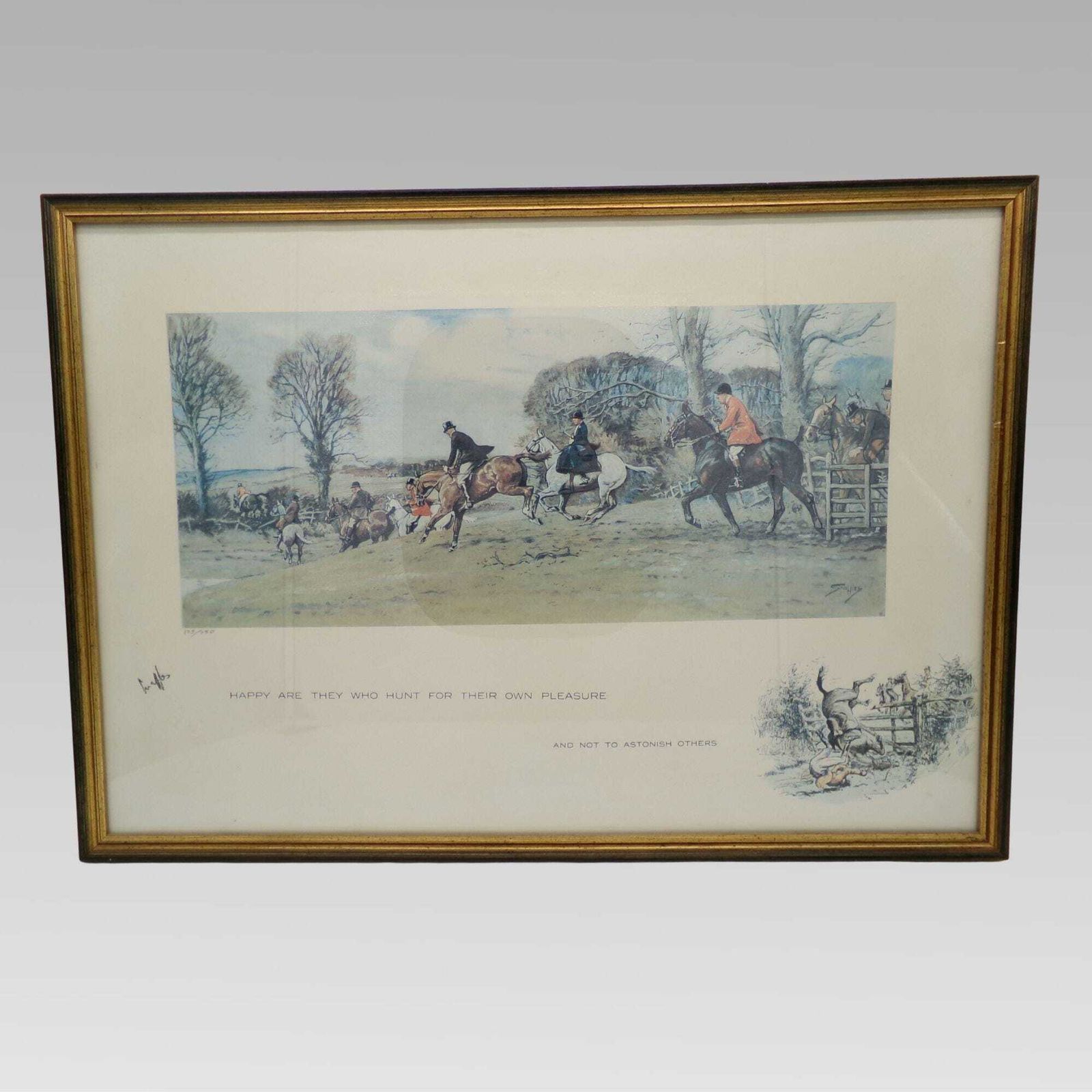 Snaffles Charles Johnson Payne Limited Edition 125/750 English Fox Hunting Print