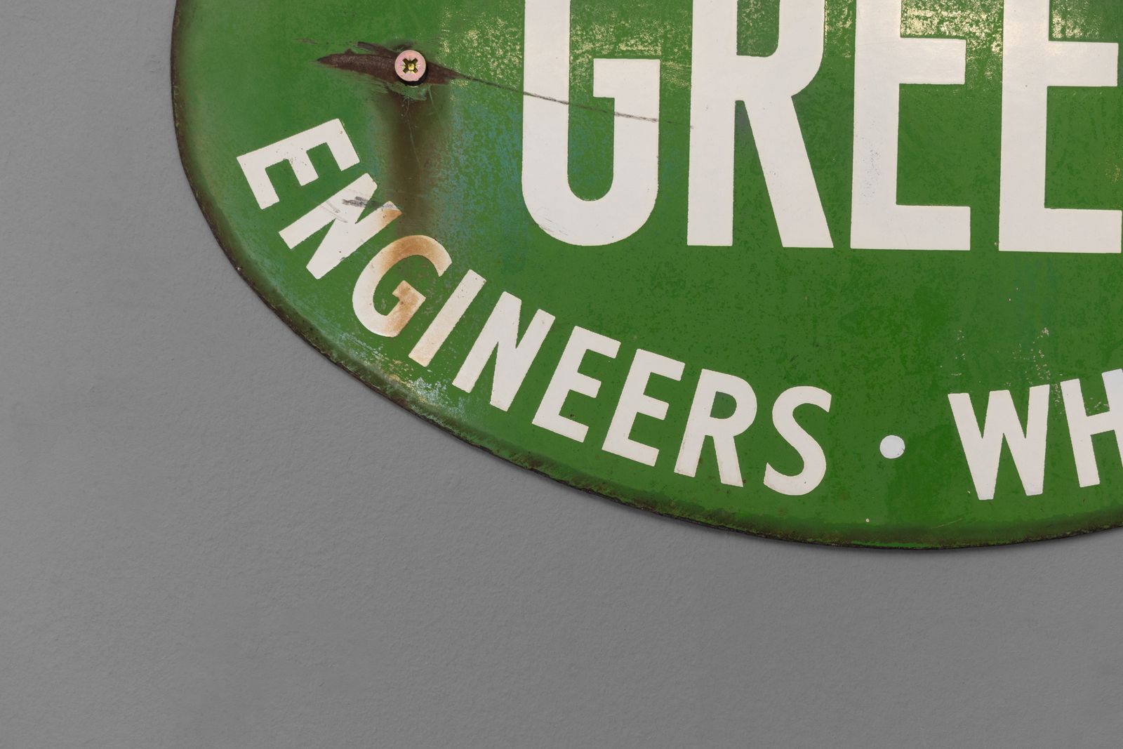 D.A Green Sign, 1900s, Enamel, Antique photo for sale