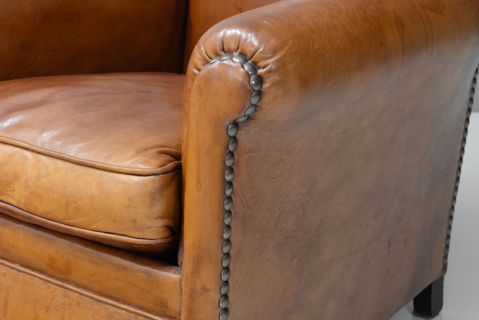 Leather Desk Chair, 1800s, Walnut photo vintage