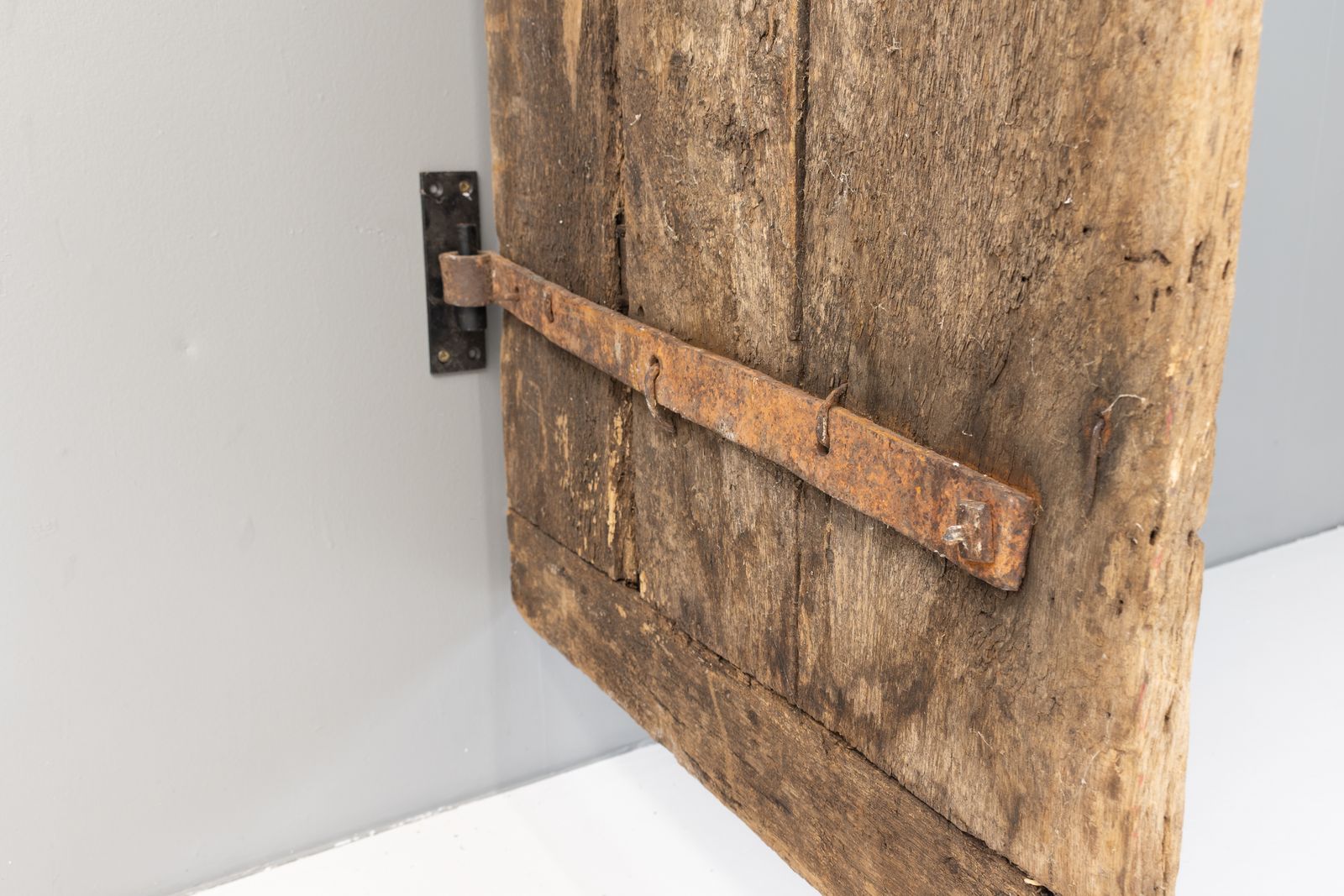 Home Fixtures Oak Door, 1800s, Antique photo