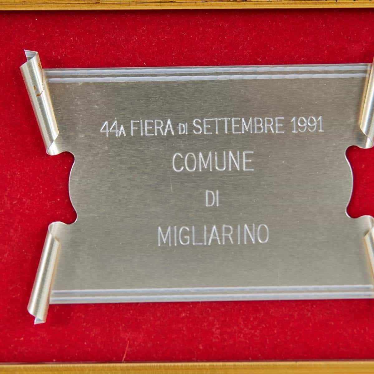 1991 Migliarino Fair License Plate (Ferrara – Italy) photo furniture
