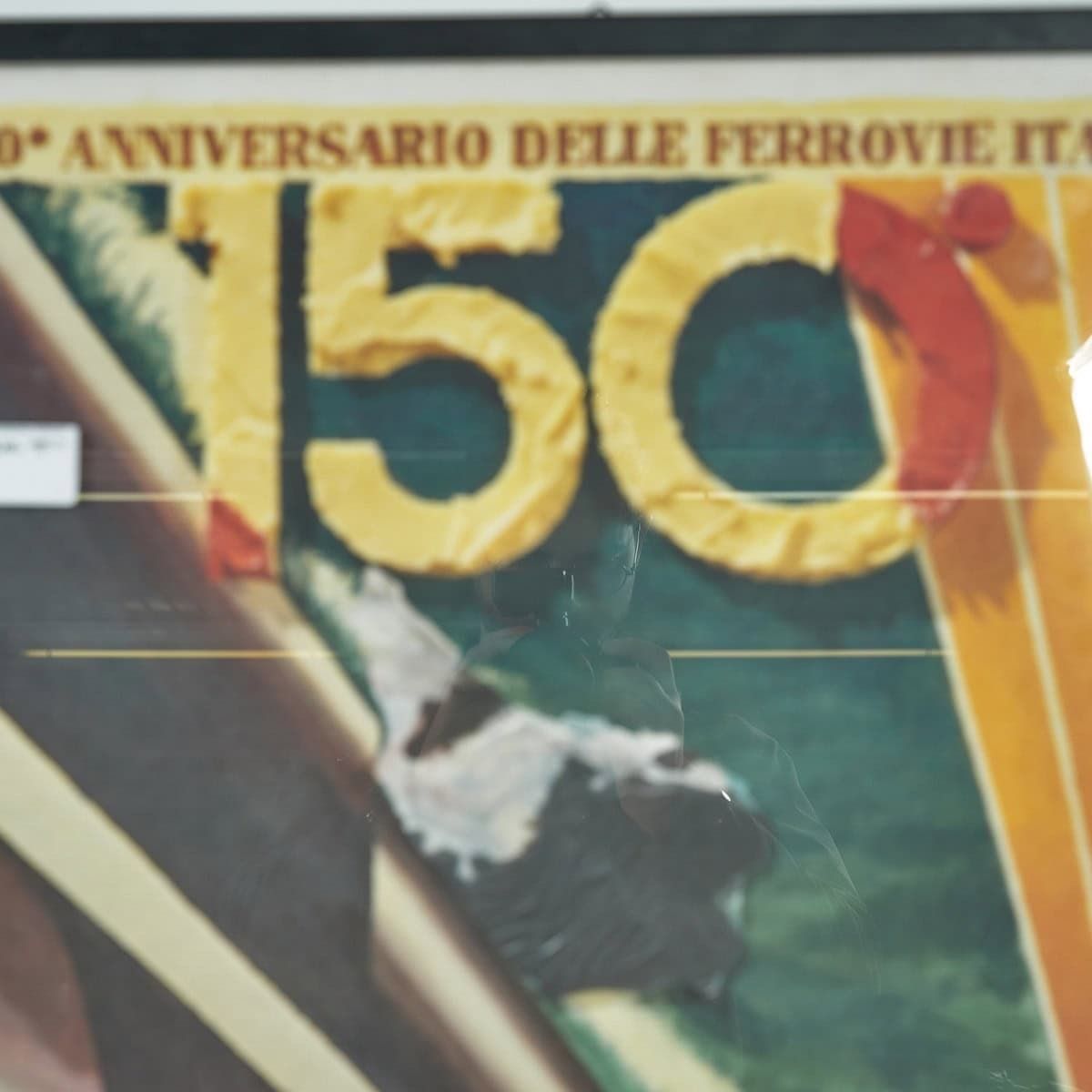 Poster 150th Anniversary Of The Italian Railways, 1989 photo furniture