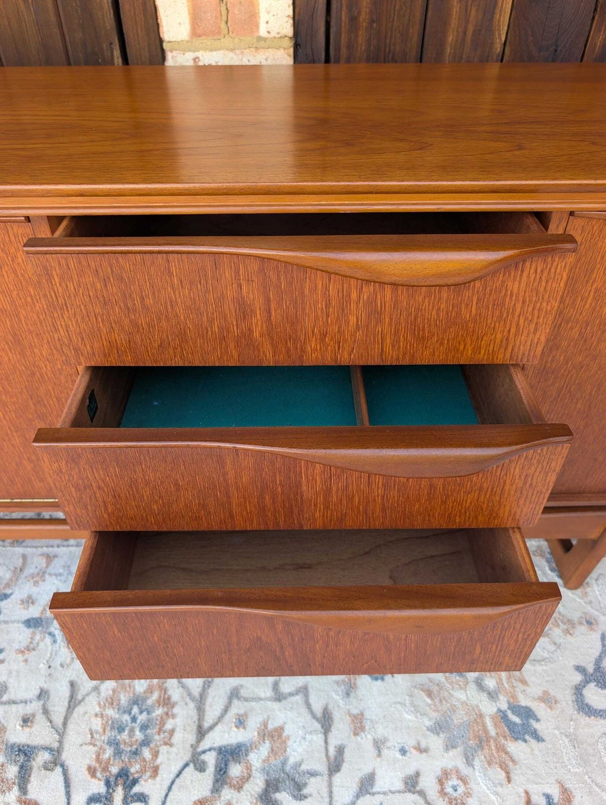 photo for sale William Lawrence Sideboard Mid Century Modern Teak 1960s. Rare Retro Find In Amazing Condition.