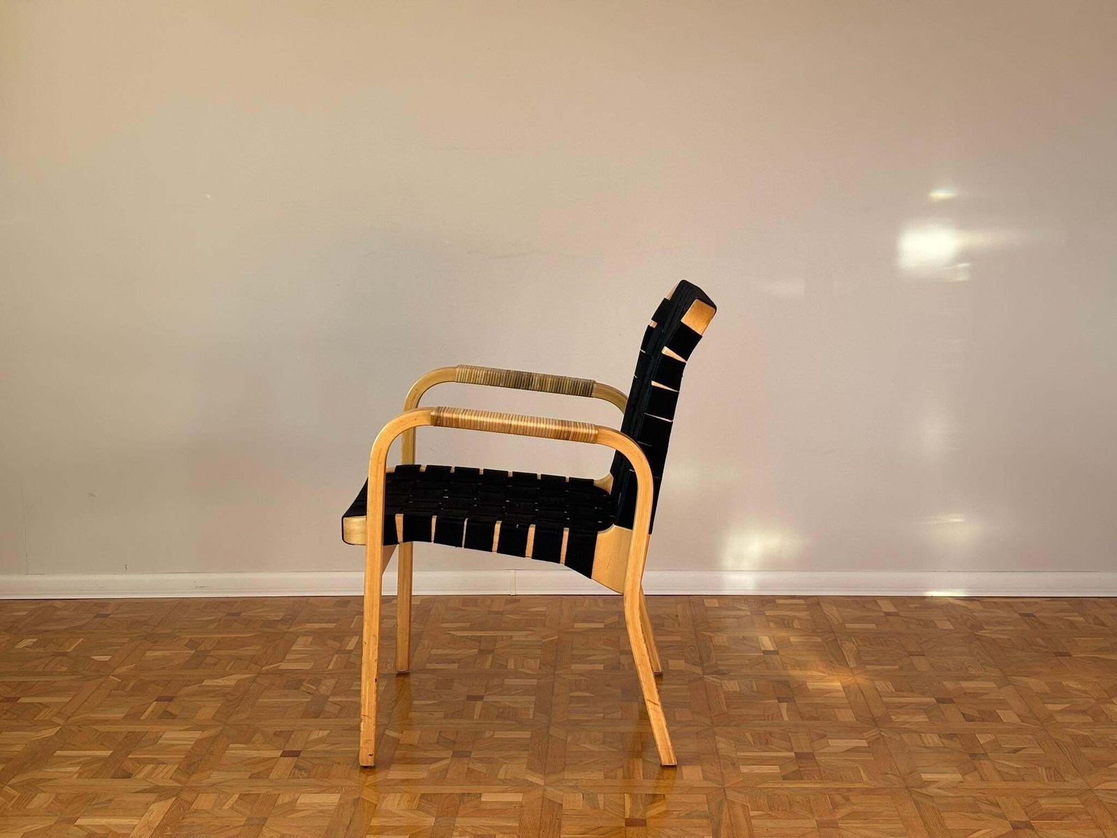 Model 45 Lounge Chairs By Alvar Aalto For Artek, 1970s photo vintage