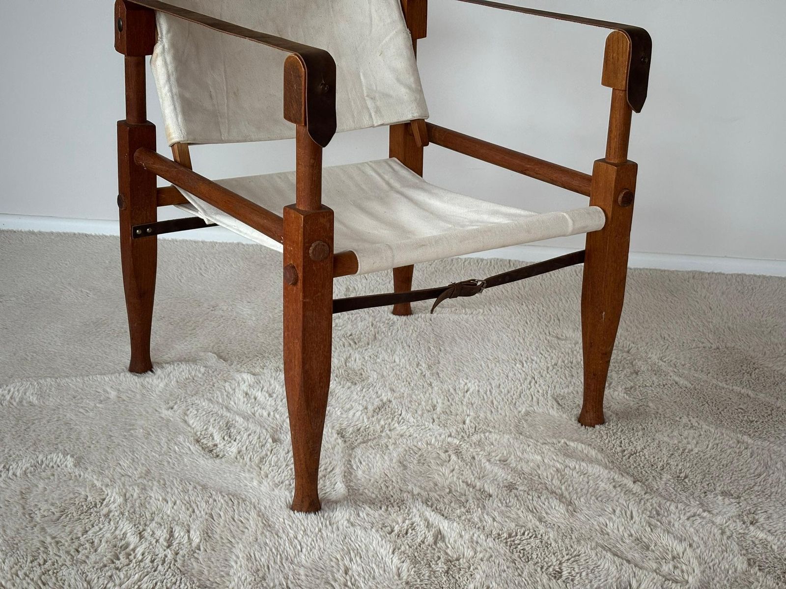 Furniture Safari Armchair By Wilhelm Kienzle Attributed To Wohnbedarf, Switzerland, 1950s photo
