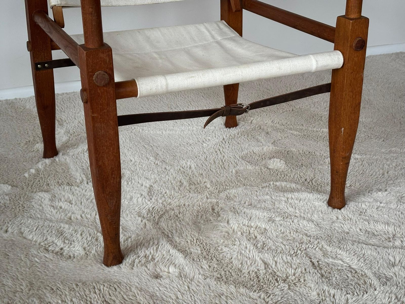photo vintage Safari Armchair By Wilhelm Kienzle Attributed To Wohnbedarf, Switzerland, 1950s